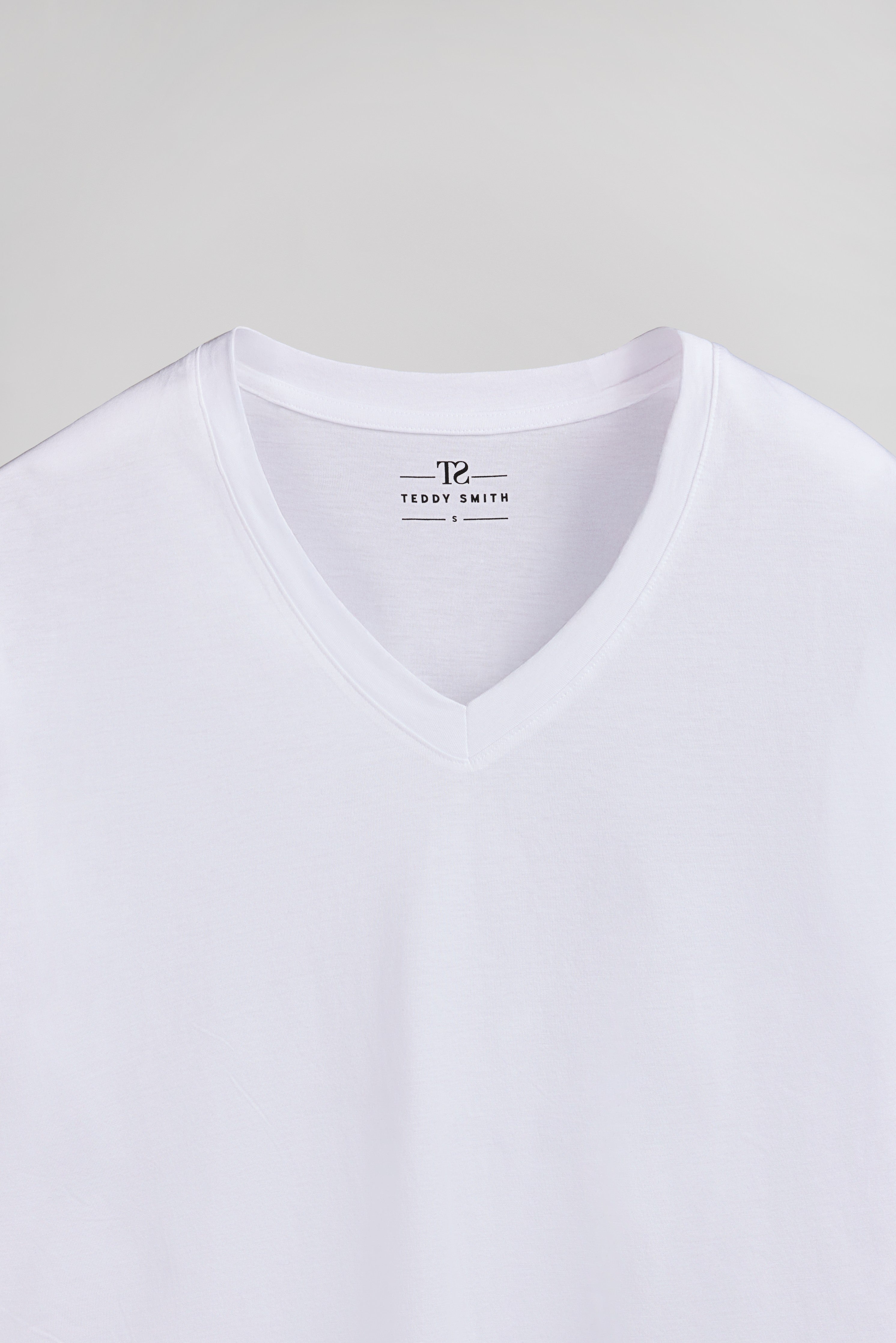 Teddy Smith T-Perle MC t-shirt col V blanc femme