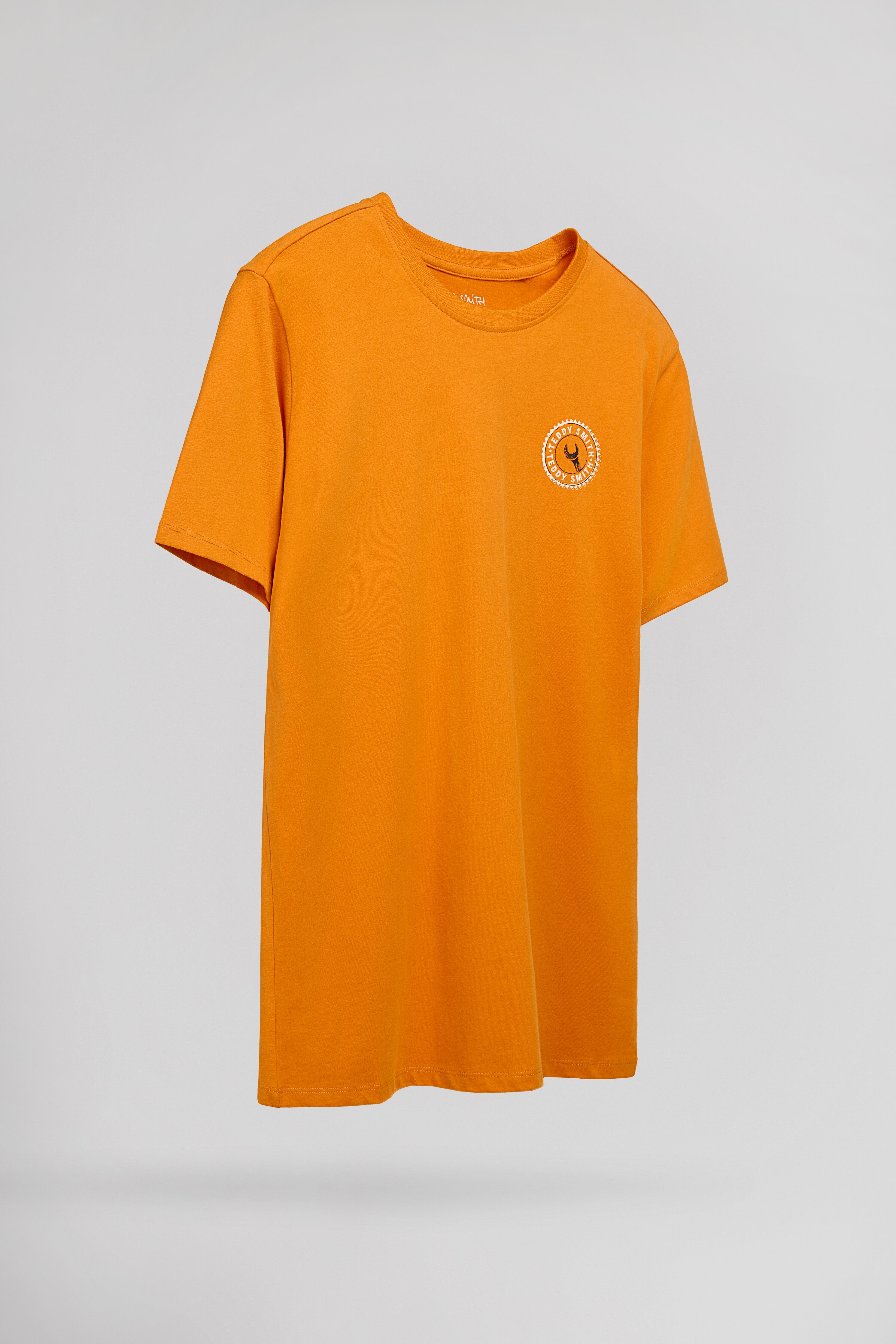 Teddy Smith T-Mechanics MC t-shirt col rond dusk orange coupe classique