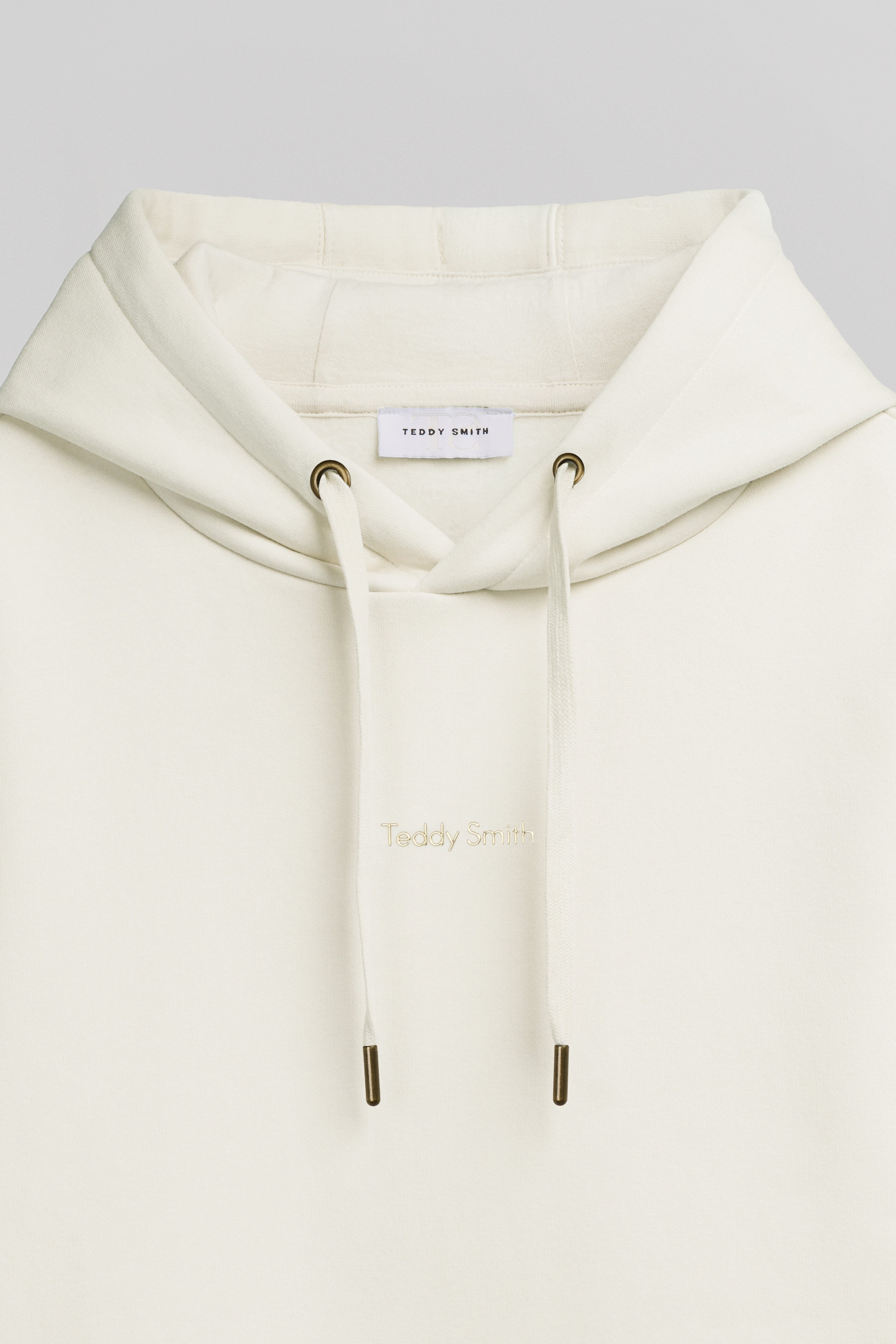 Teddy Smith S-Solene Middle White sweat à capuche blanc cassé femme