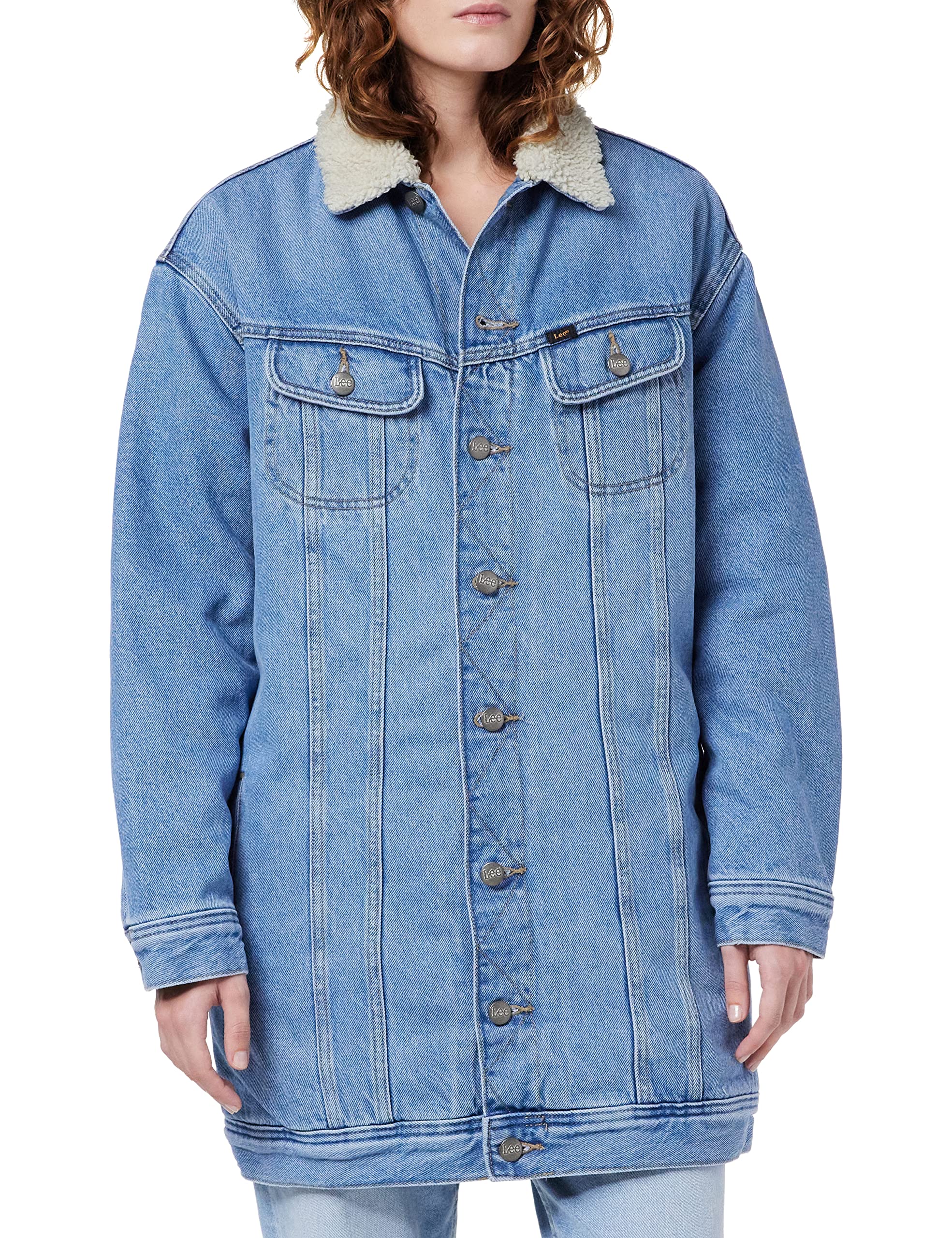 Lee Sherpa Rider Elongated veste jean femme XXL