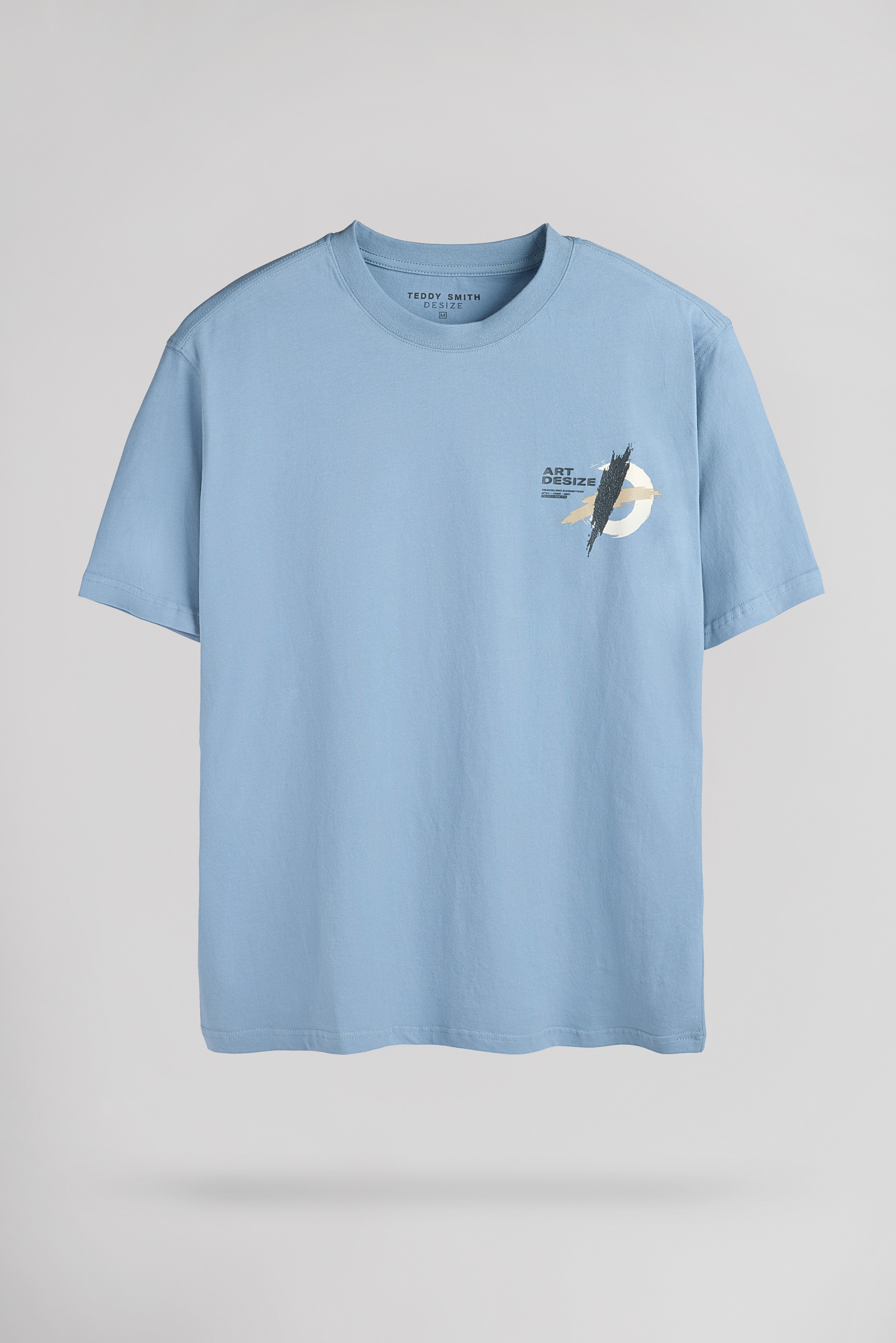 Teddy Smith T-Stock t-shirt ample bleu gris coton