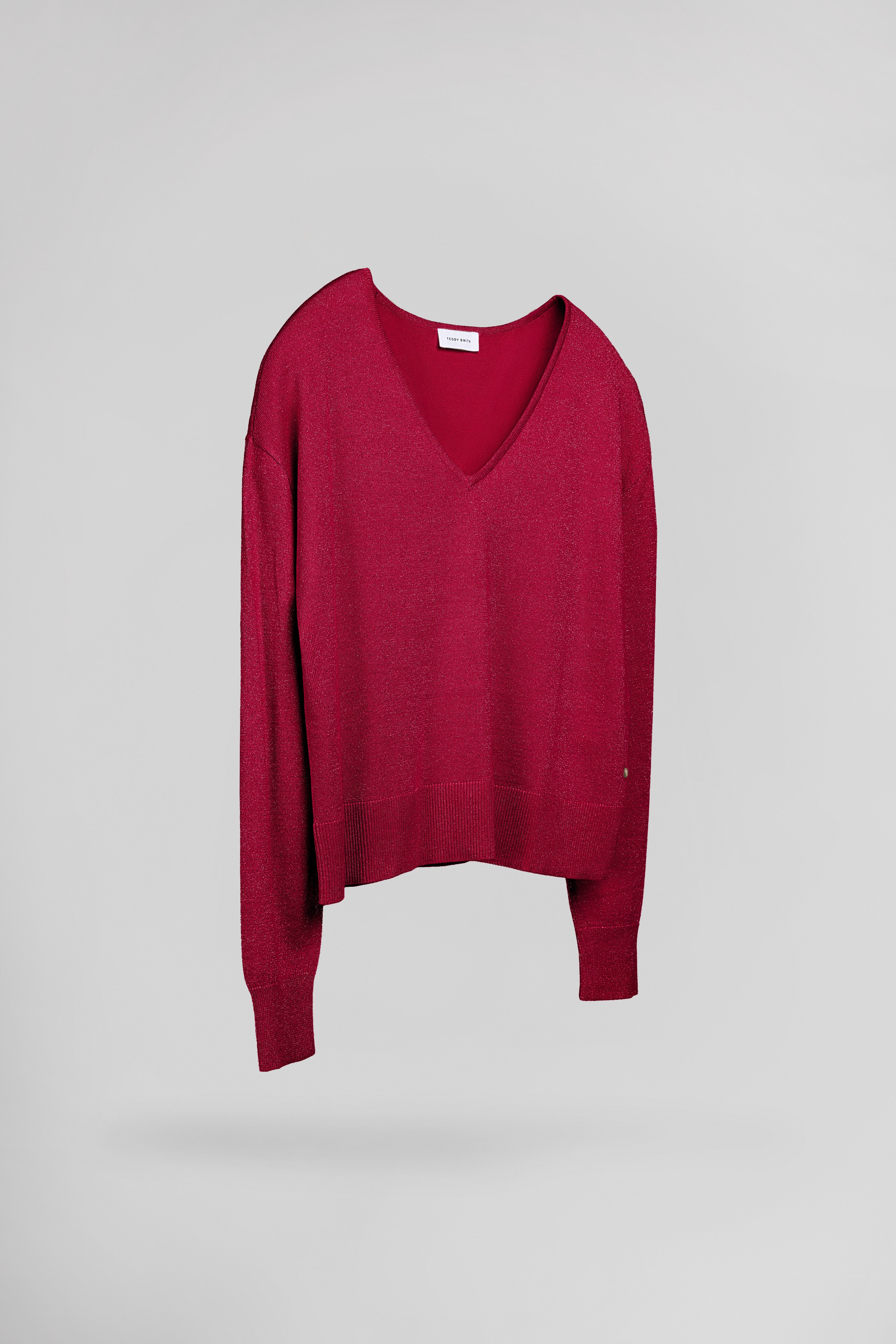 Teddy Smith P-Lizie pull rose fushia femme lurex