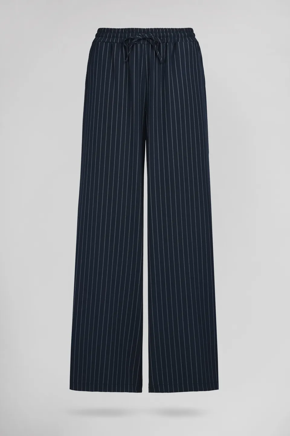 Teddy Smith P-Teny pantalon femme Total Navy rayé fluide