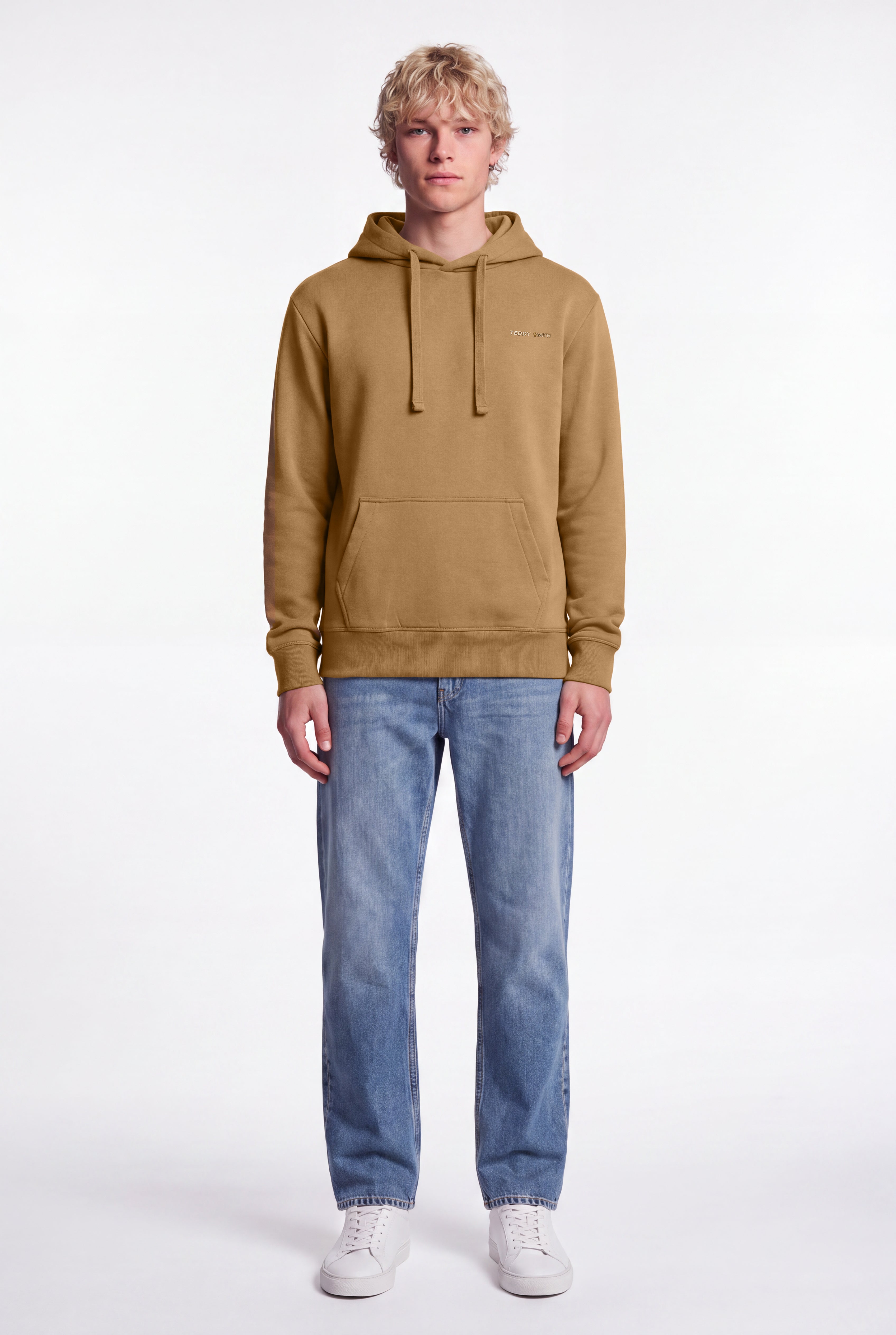 Teddy Smith S-Nark Hoody sweat à capuche Noisette molleton