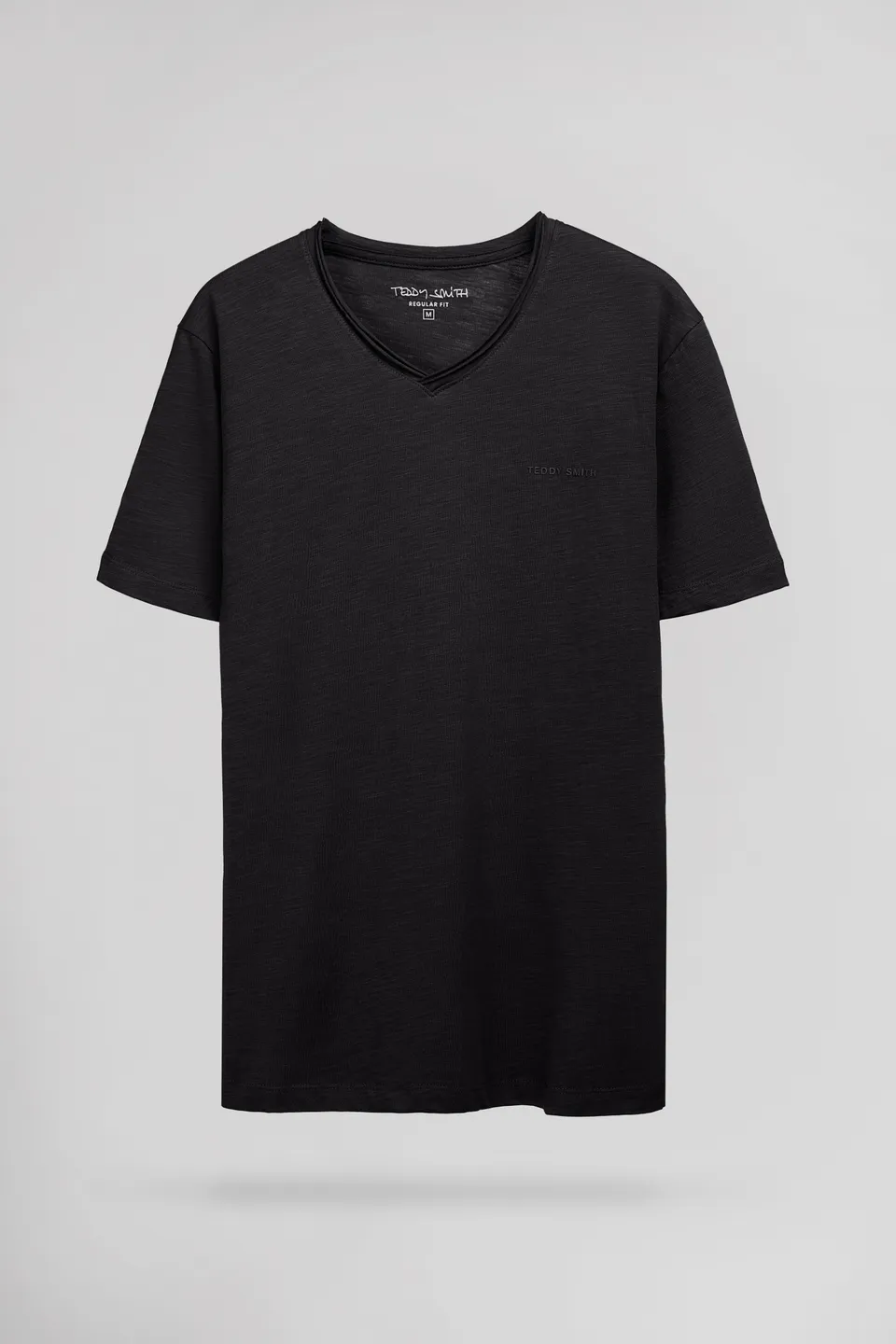 TEDDY SMITH T-GILDAS t-shirt col V charbon homme