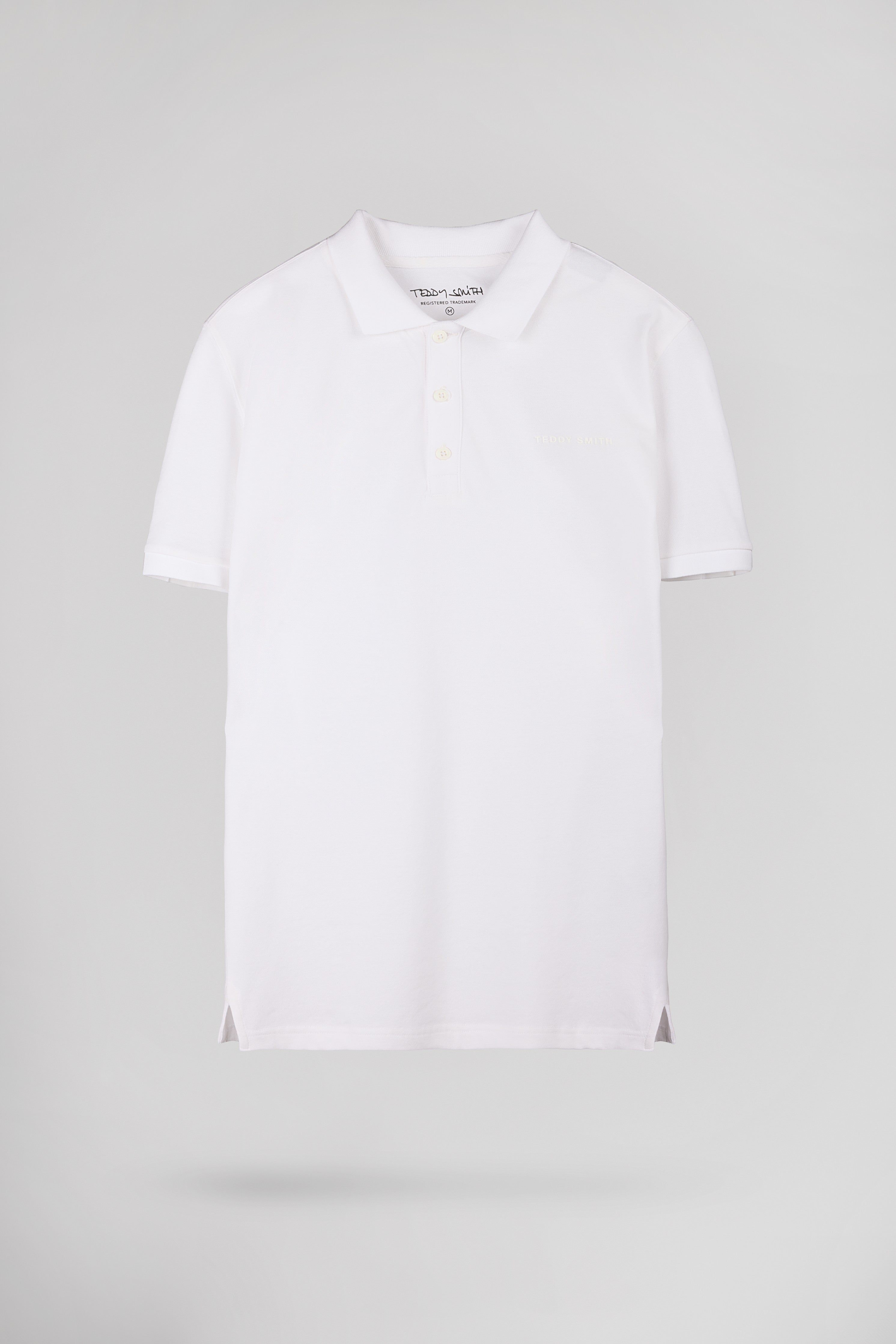 Teddy Smith P-Alban polo homme blanc piqué coton