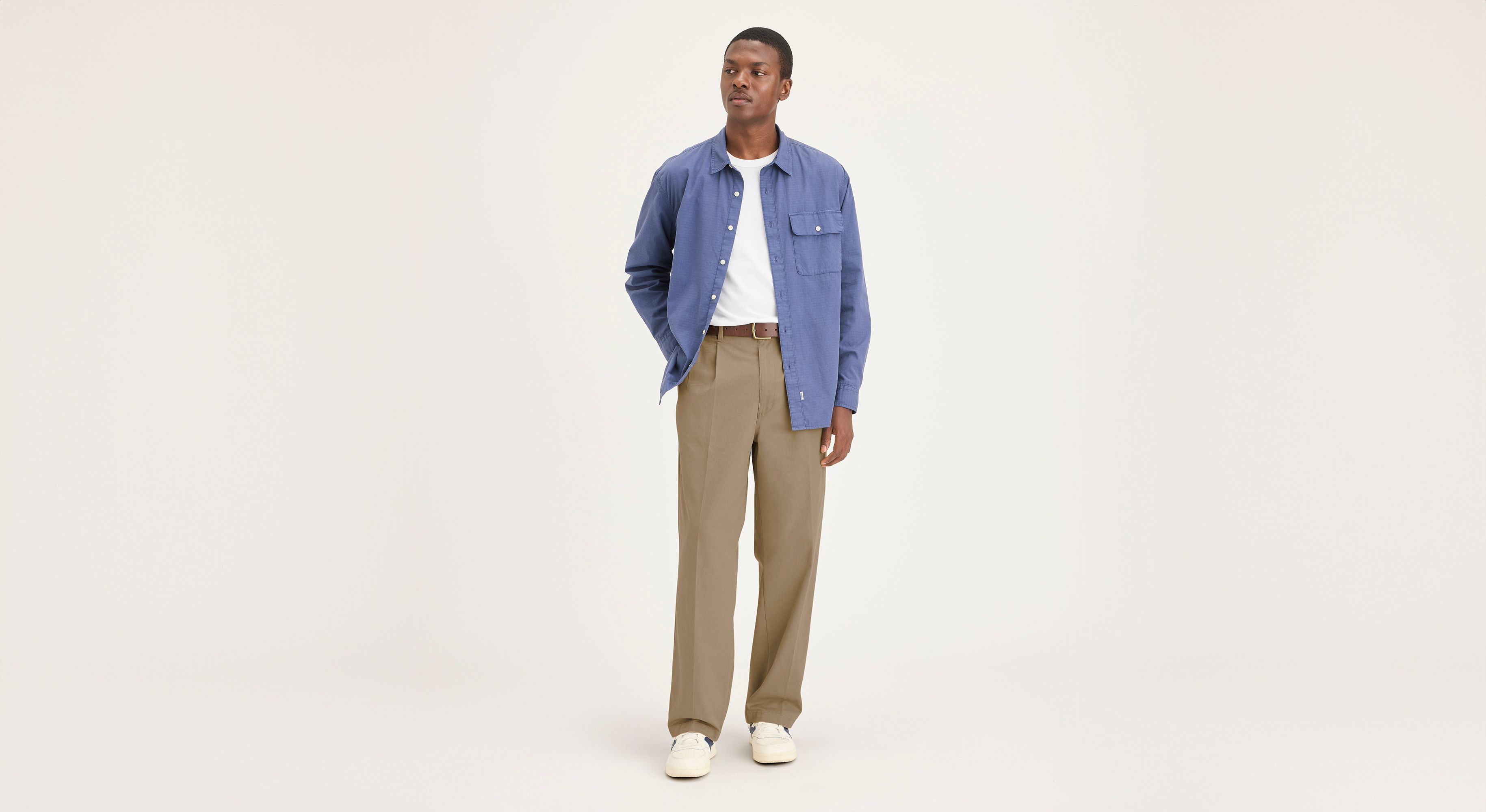 Dockers Eighty-Six Original chino beige plissé large