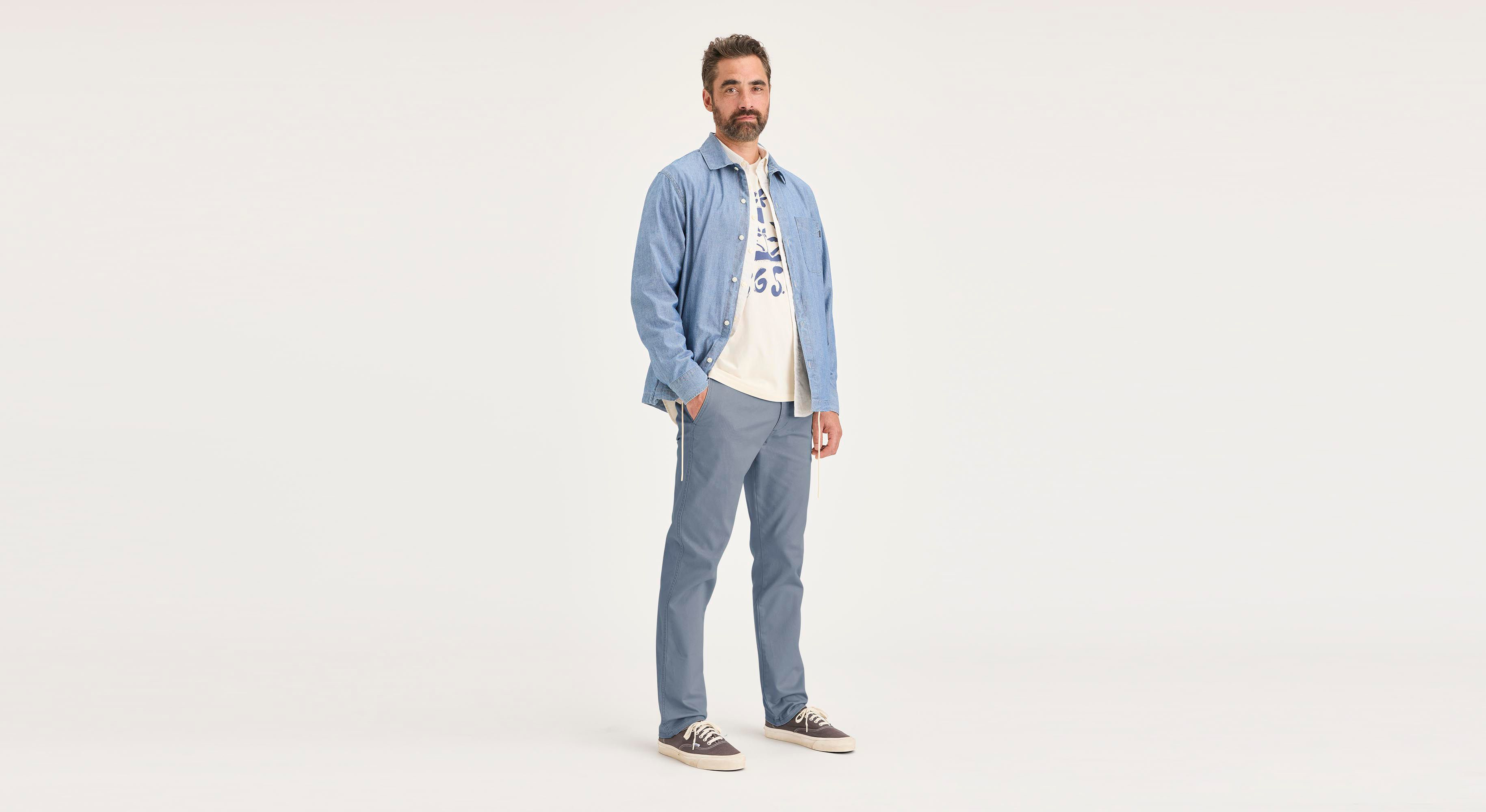 Dockers Original Slim Fit pantalon chino gris coton stretch