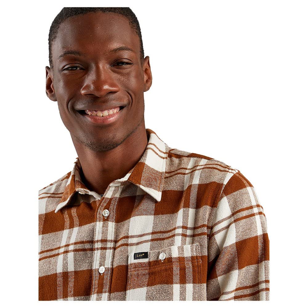 Lee Leesure t-shirt homme Light Umber coton