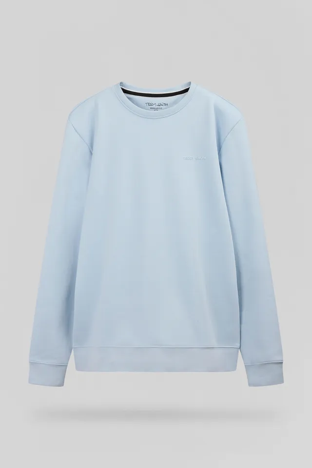 Teddy Smith S-Nark RC sweat Pastel Blue molleton