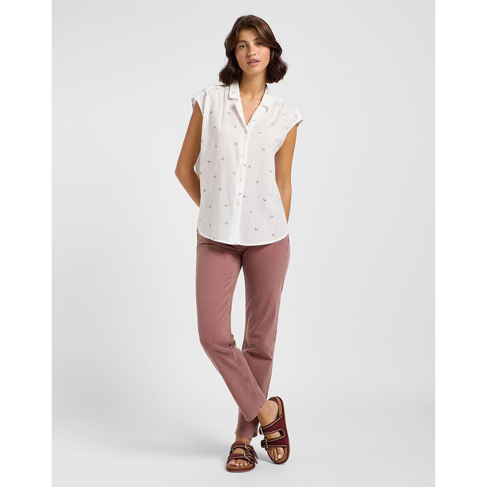 Lee Cap Sleeve Shirt chemise femme floral manches cape