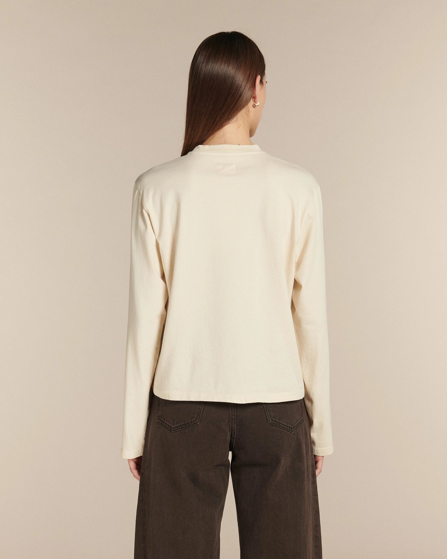 Labdip Cary t-shirt manches longues écume coton
