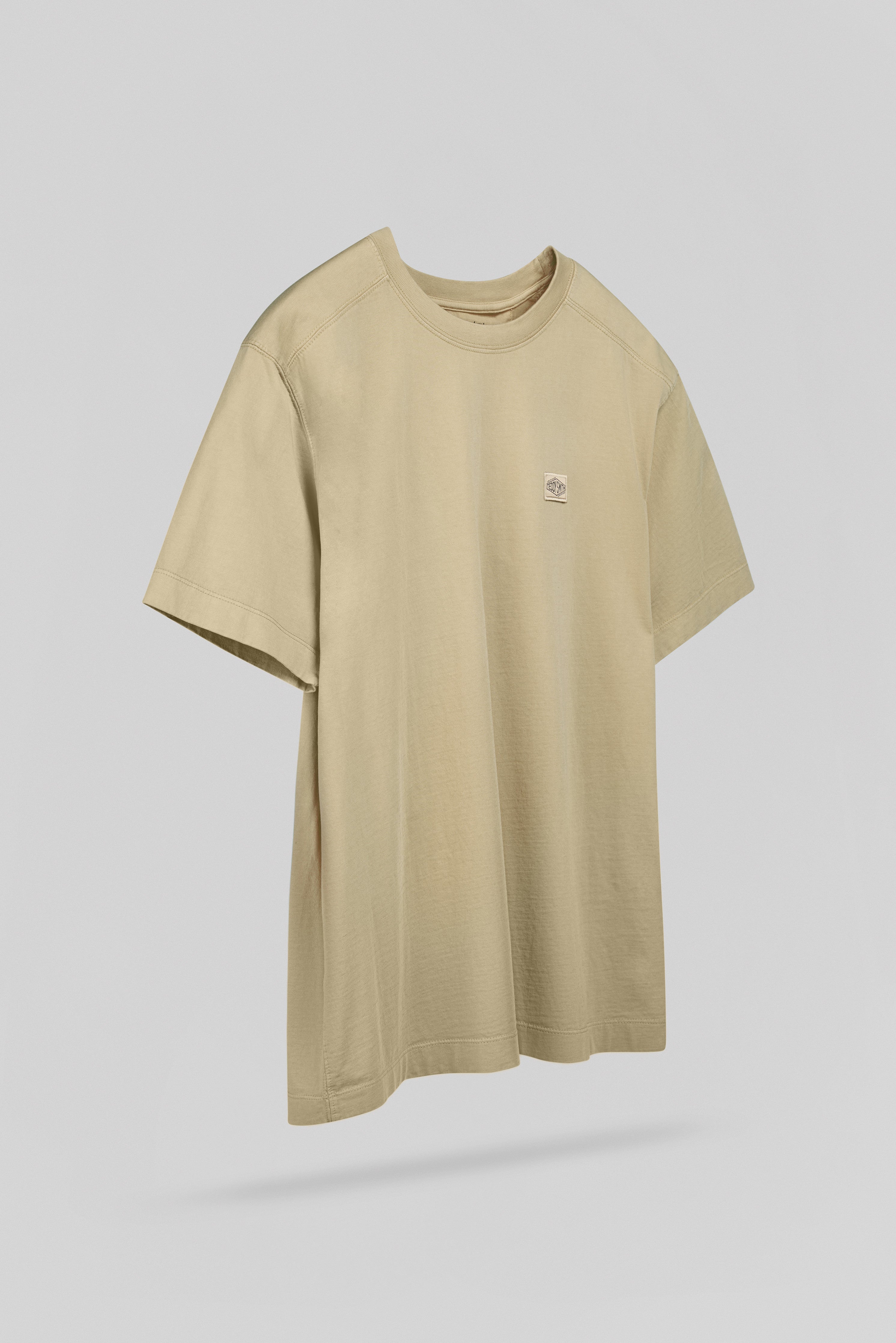 Teddy Smith T-Nateo MC Wolf Beige t-shirt ample coton lourd