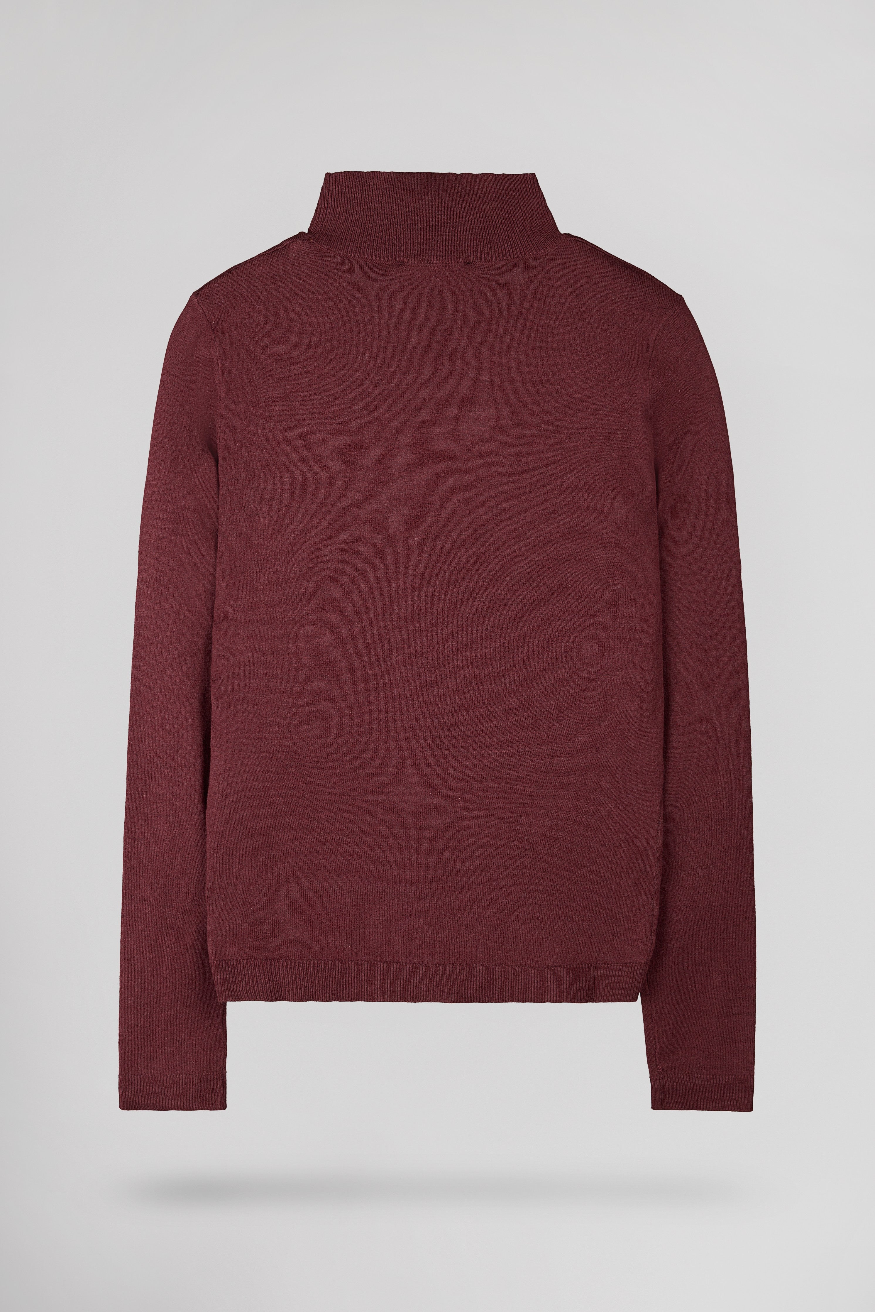 Teddy Smith P-Connie pull col montant bordeaux femme