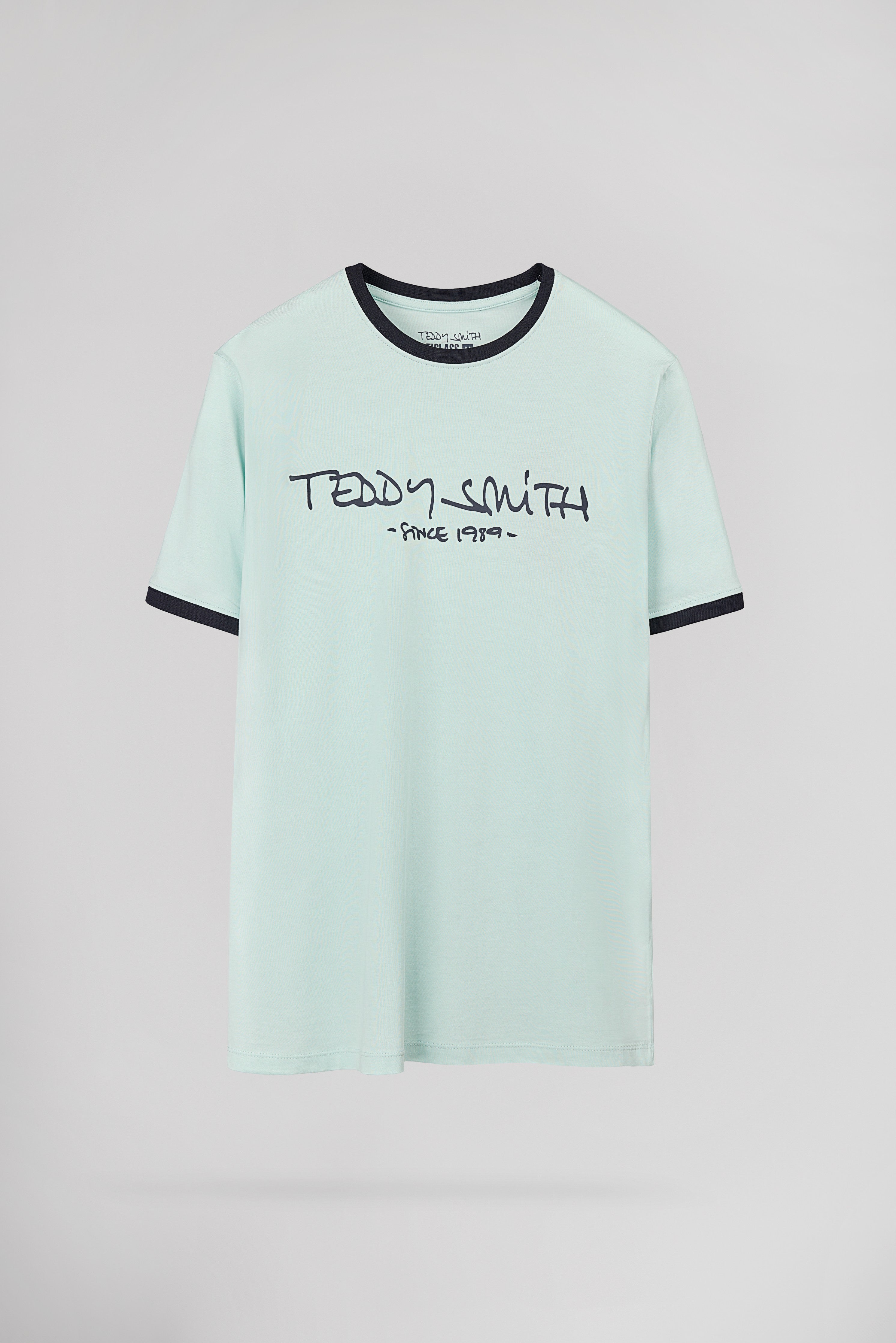 Teddy Smith Ticlass MC t-shirt bleu menthol coton