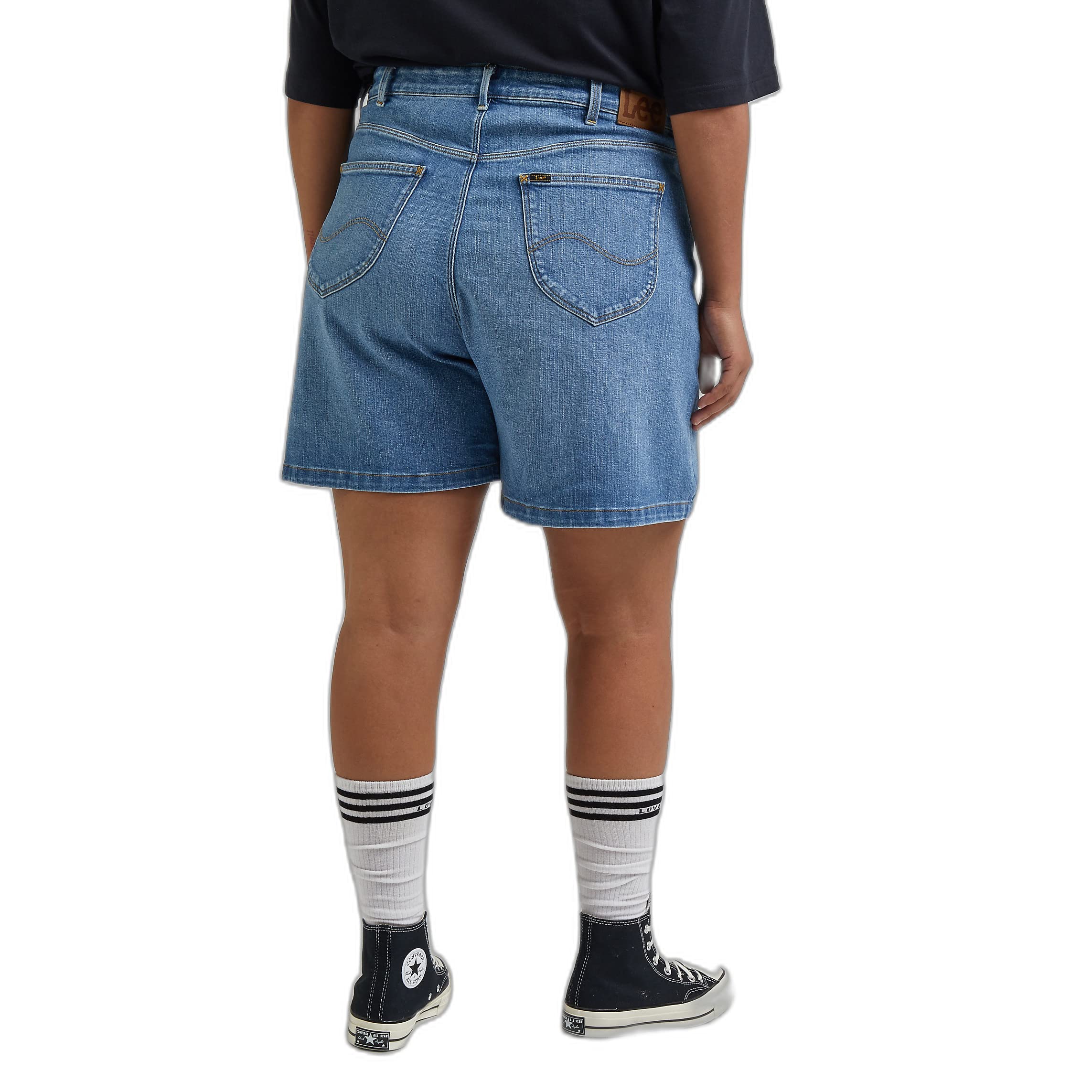 Lee Long Plus short femme 36 bleu moyen extensible
