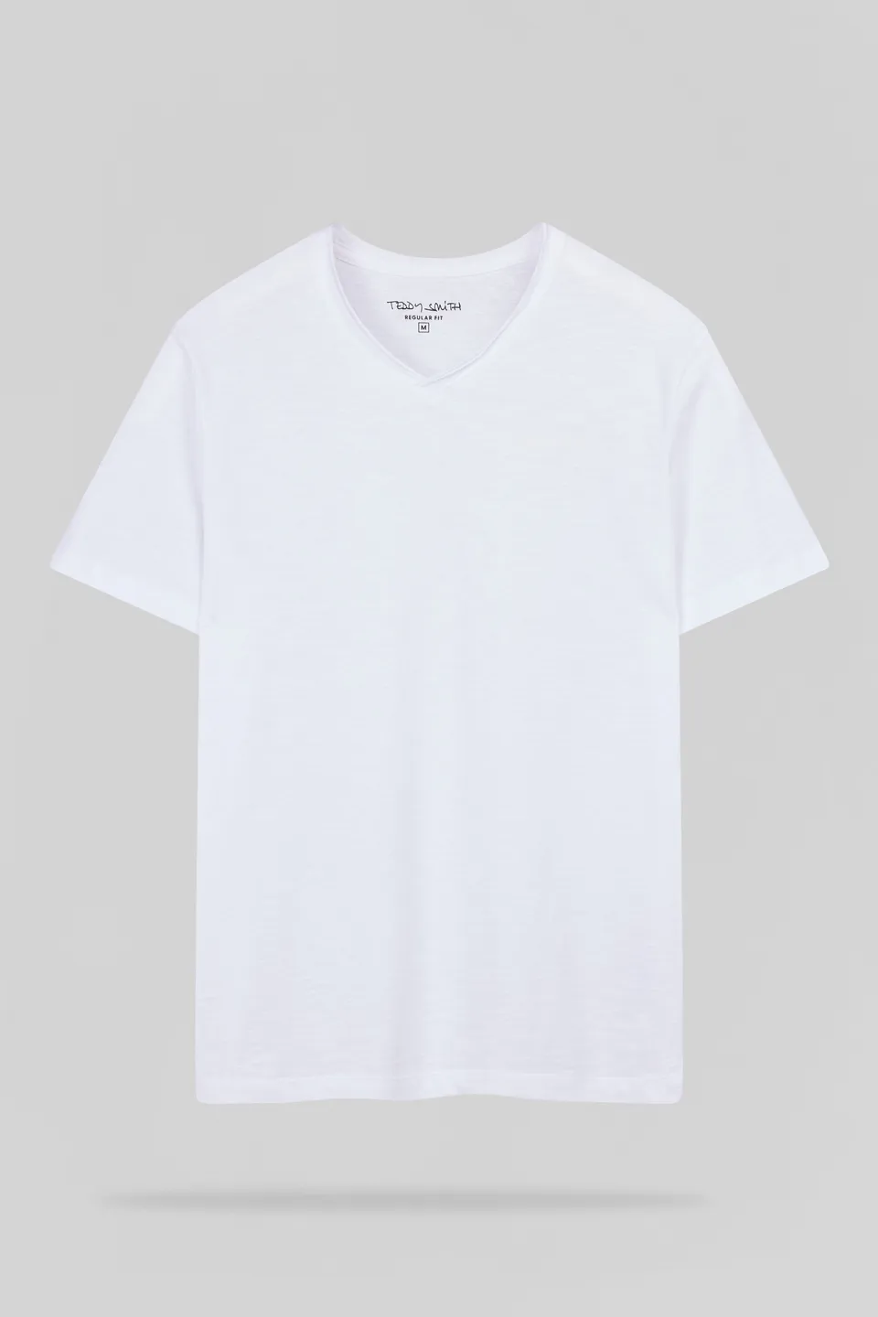 TEDDY SMITH T-GILDAS MC t-shirt homme blanc col V