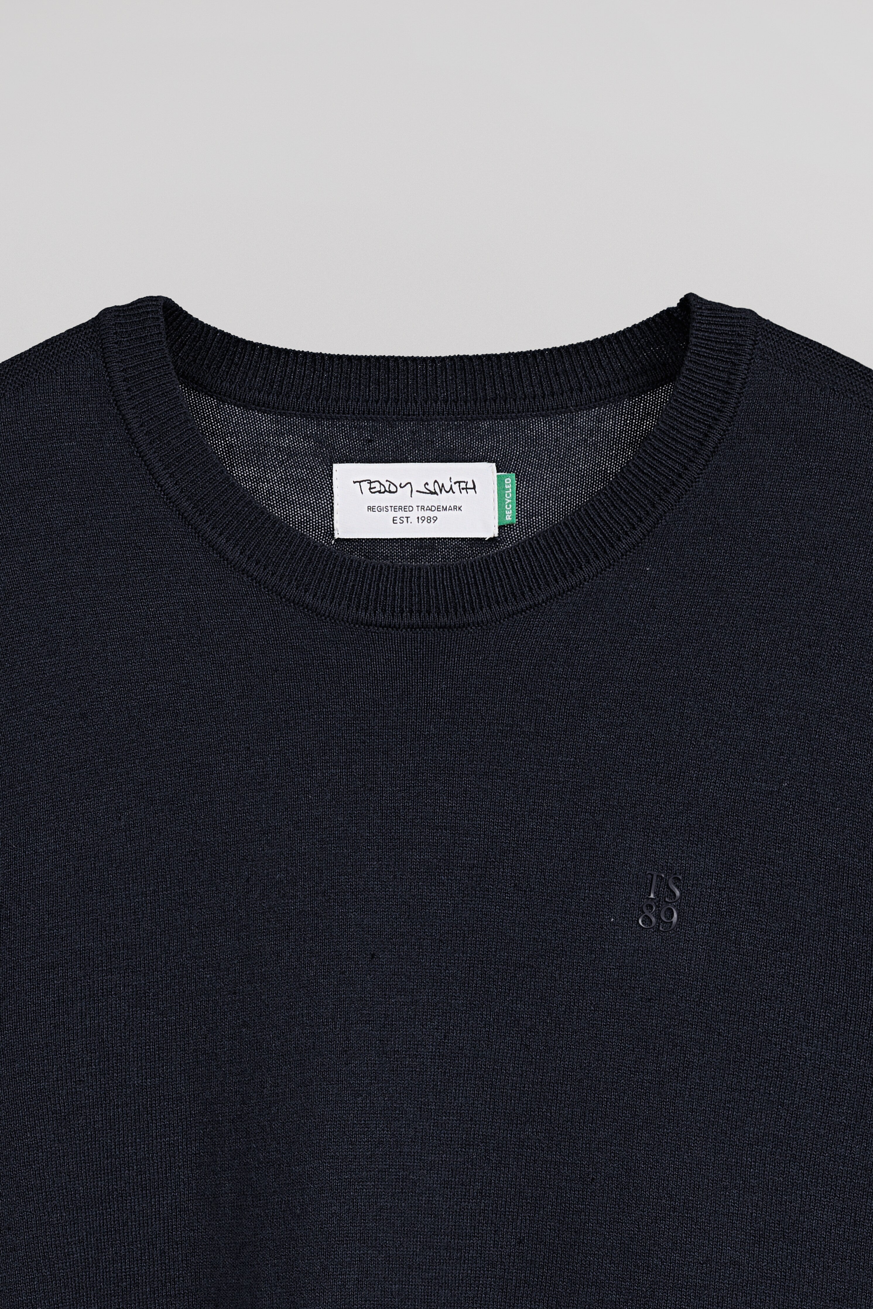 Teddy Smith P-Martino pull bleu marine chiné homme slim
