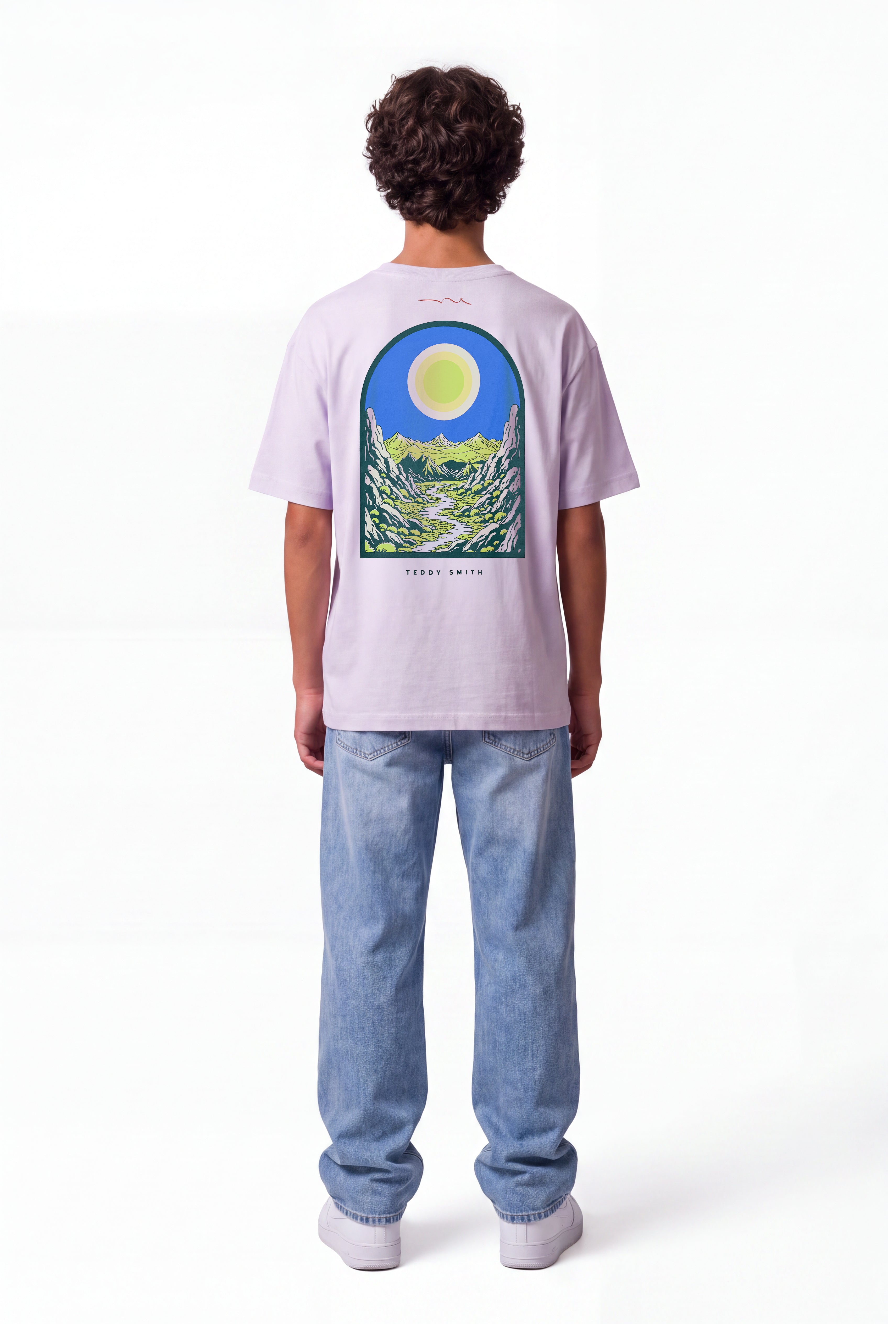 Teddy Smith T-Anik MC JR t-shirt garçon lavande coton