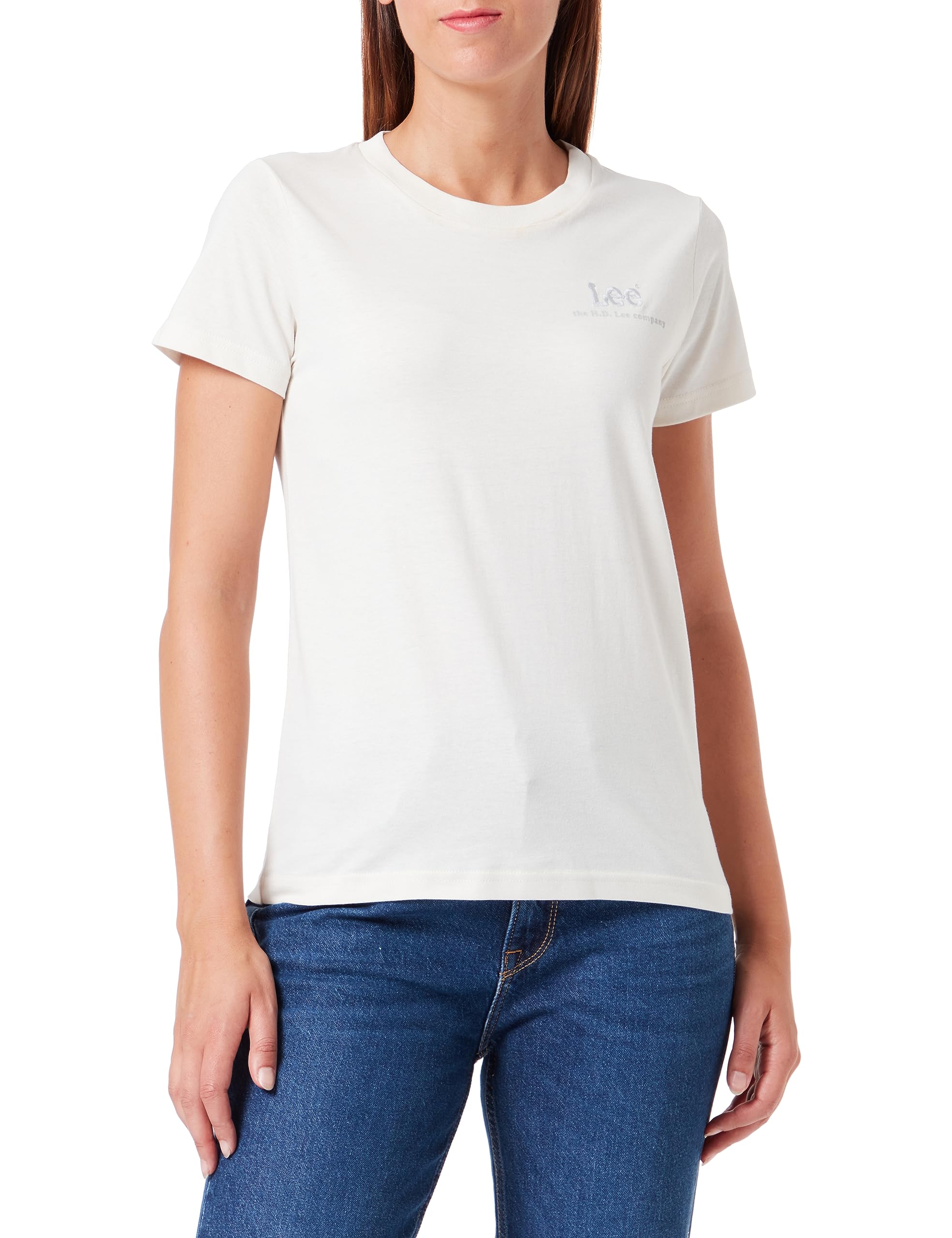 Lee Small Logo Tee T-shirt Femme lilas coton