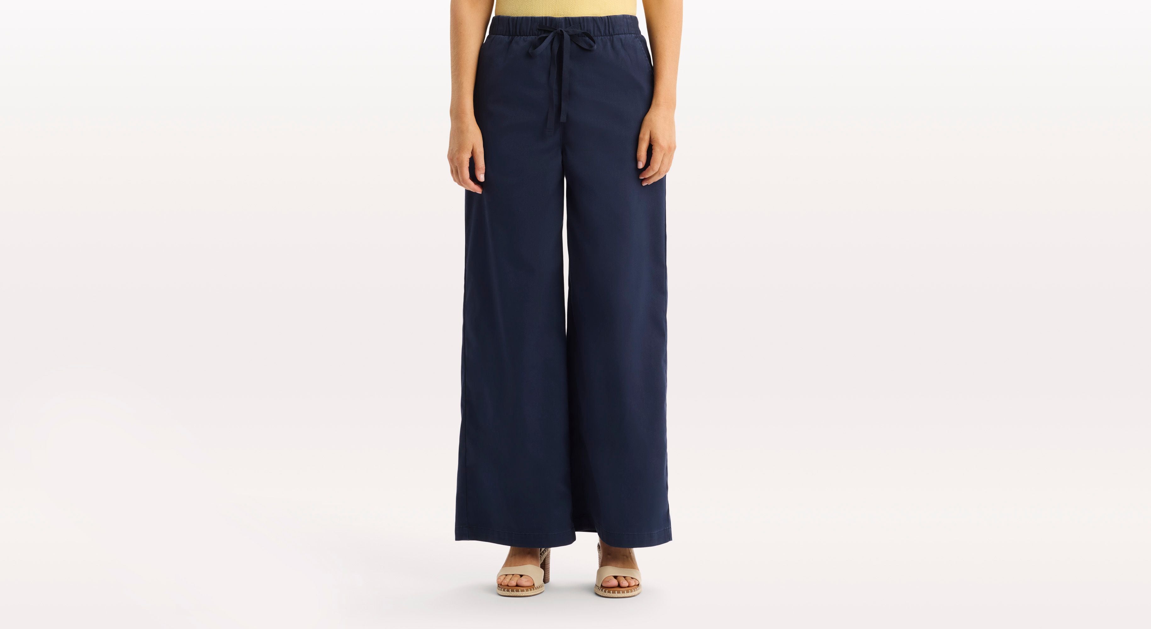 Dockers Drawstring pantalon chino droit bleu cordon