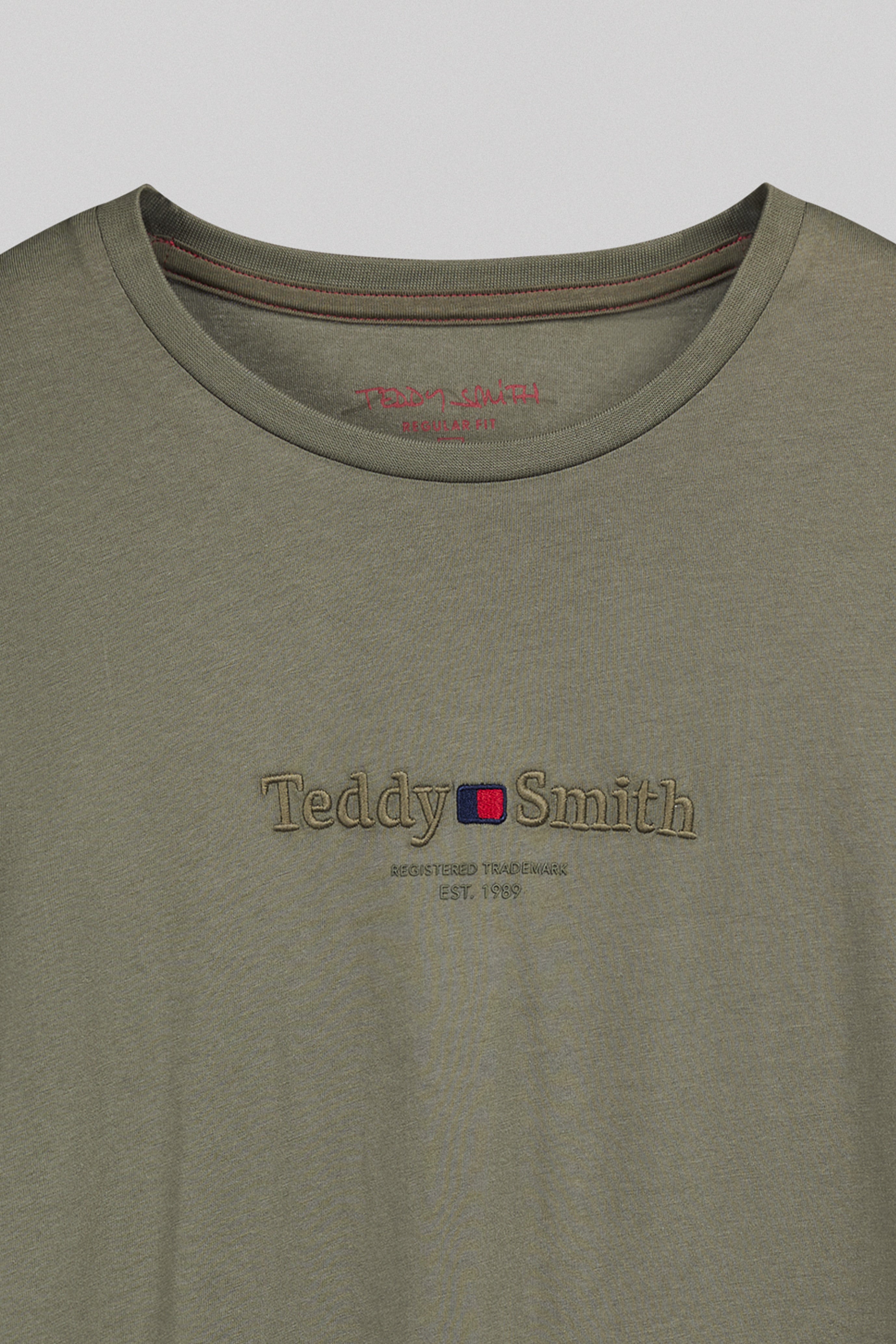 Teddy Smith T-JIM ML t-shirt homme kaki manches longues