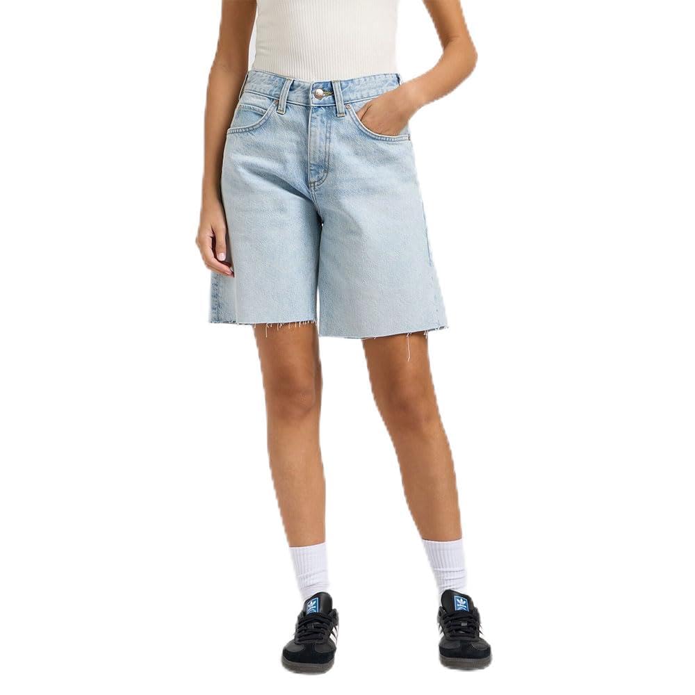 Lee Rider Loose Short short femme 28W Down The River denim