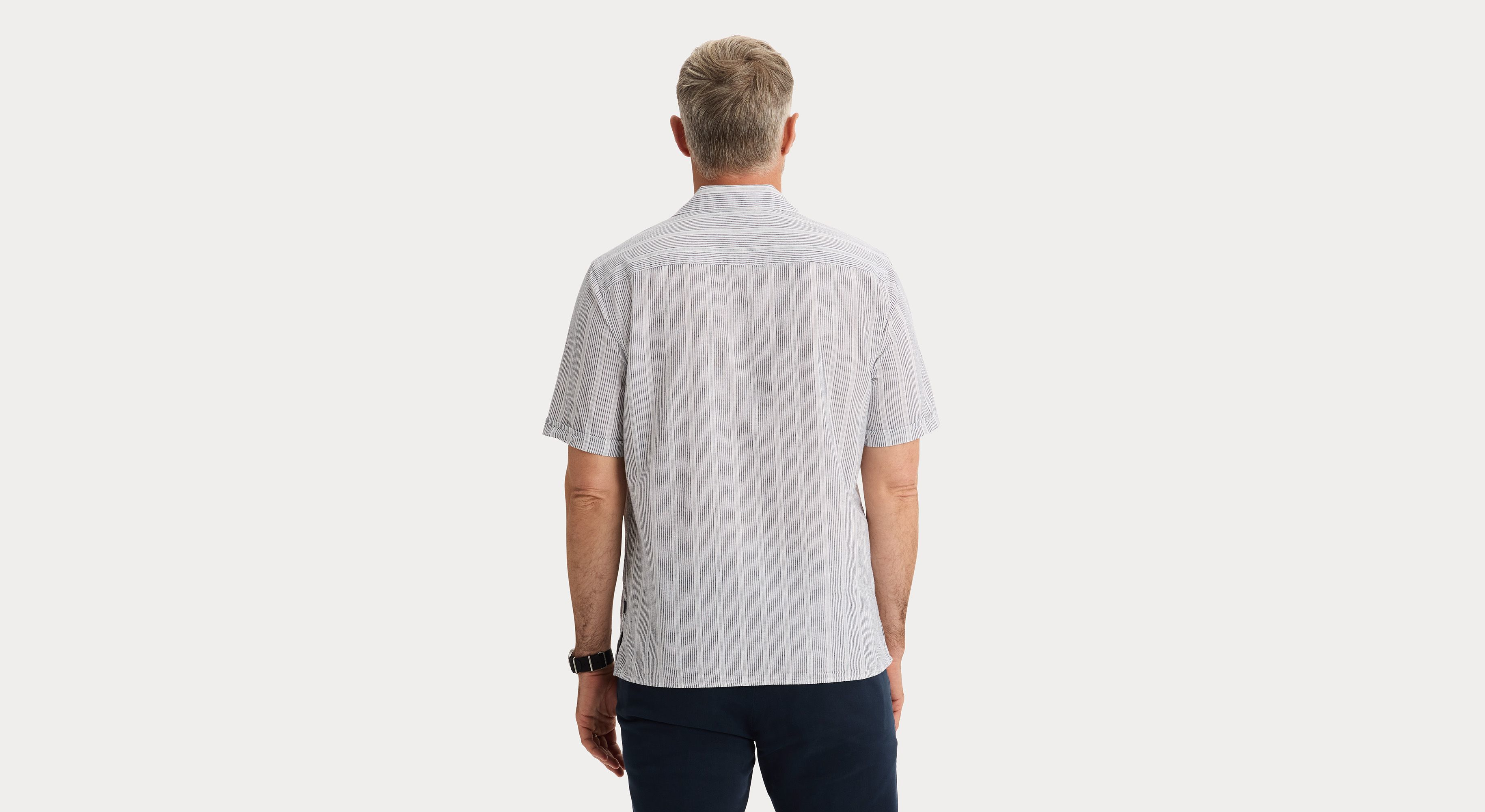 Dockers Camp Shirt chemise homme blanc Lucent White lin