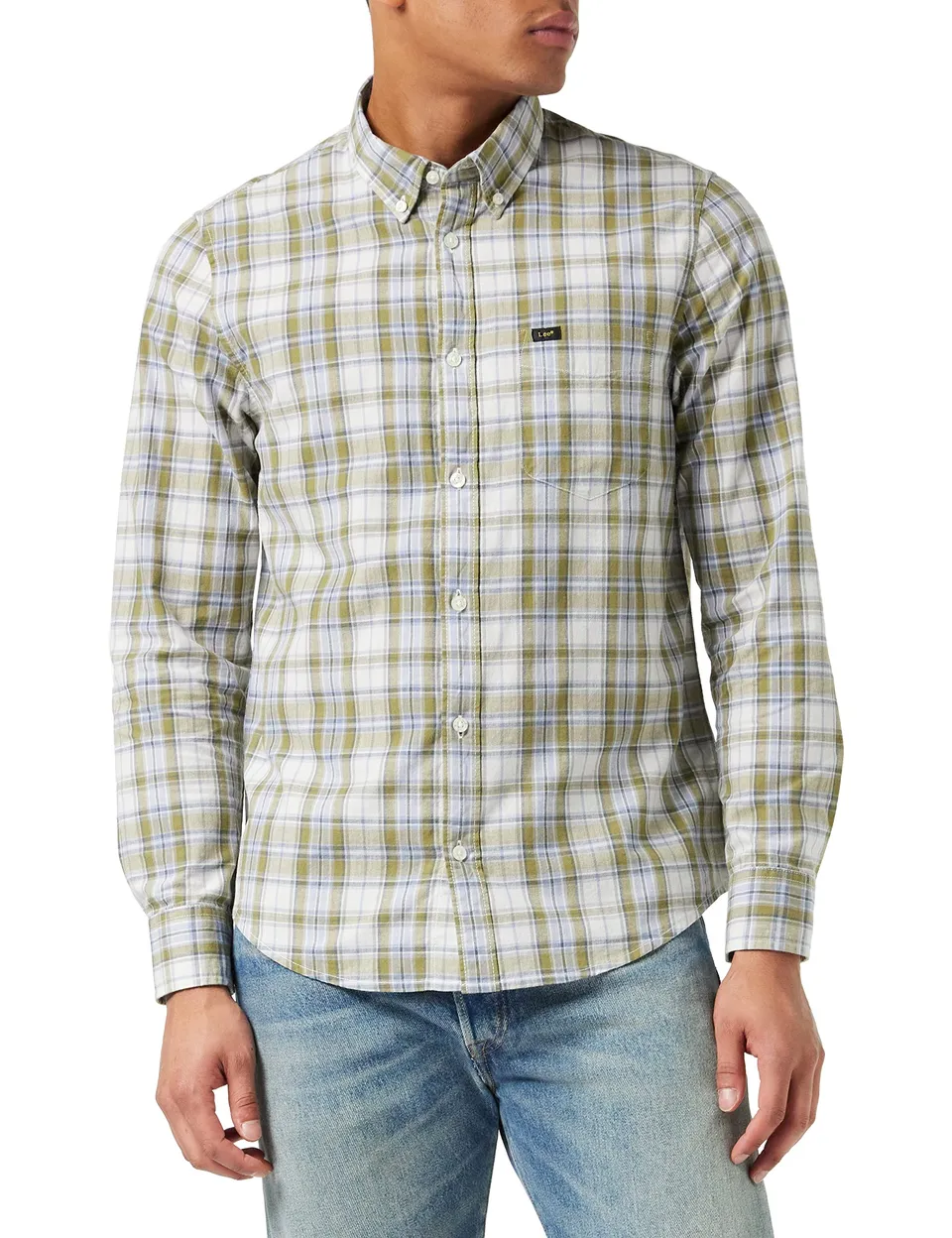 Lee Bouton Down t-shirt homme ammonite