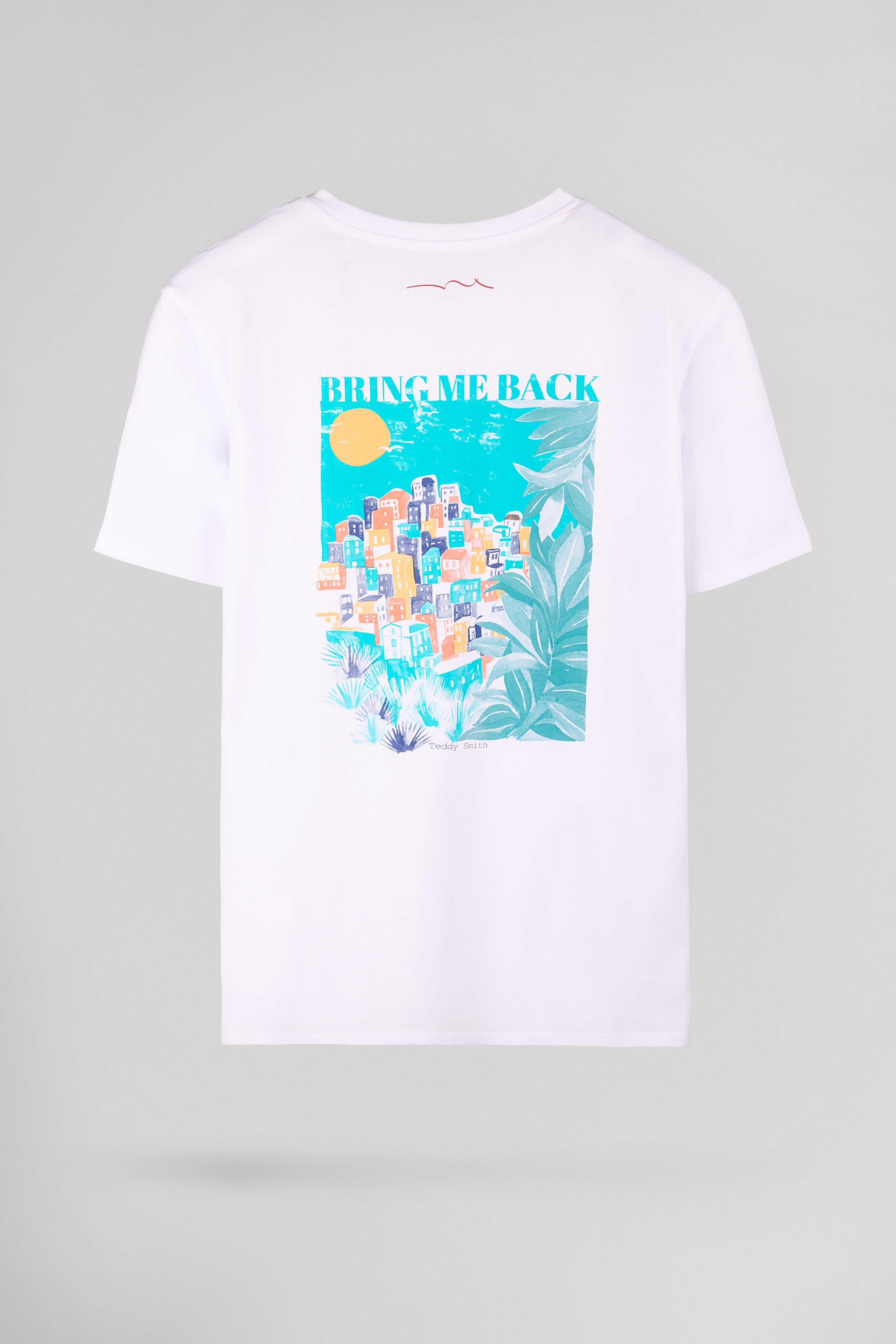 Teddy Smith T-Land t-shirt blanc col rond homme