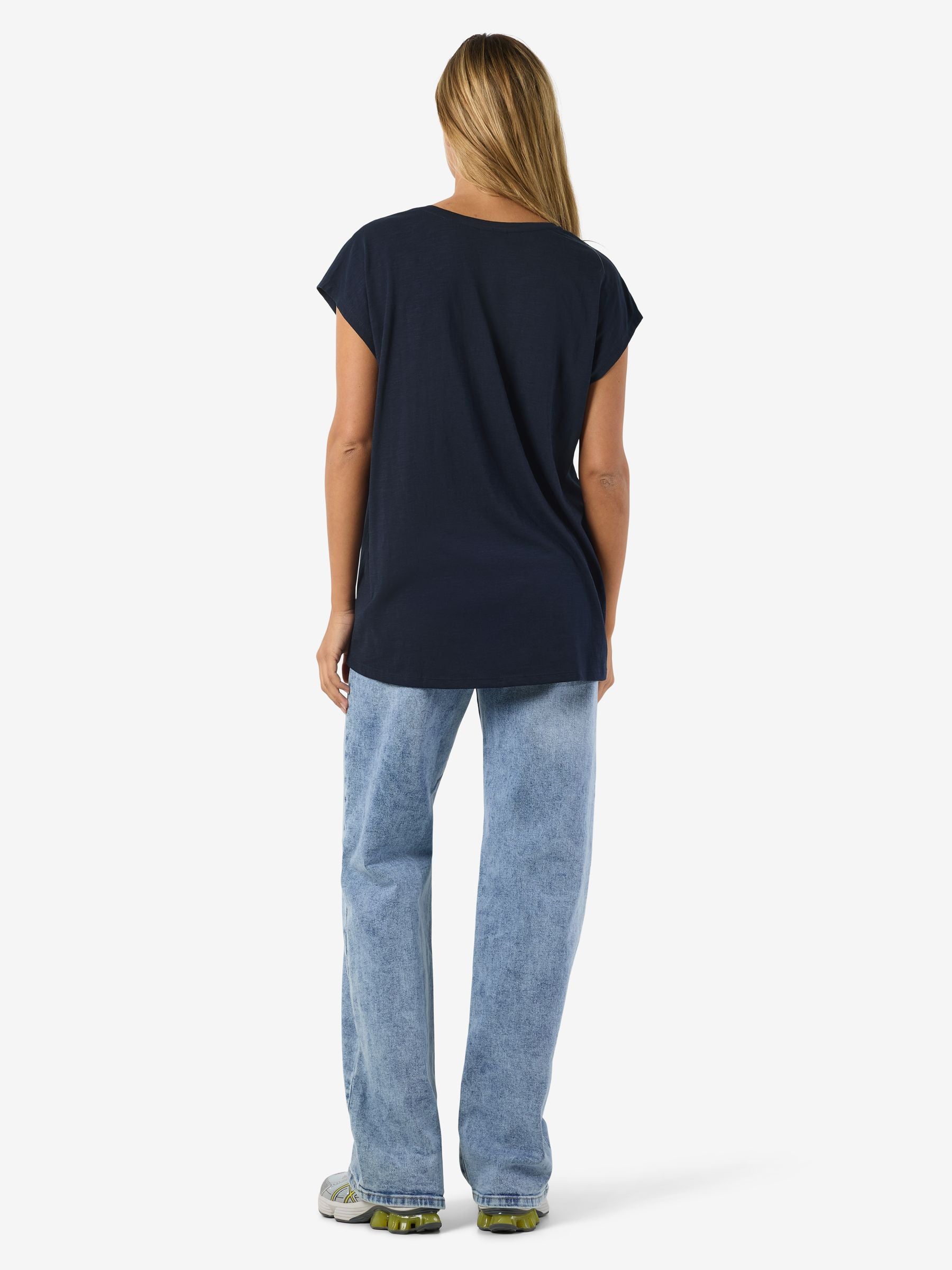 Noisy May t-shirt oversize coton bio col rond
