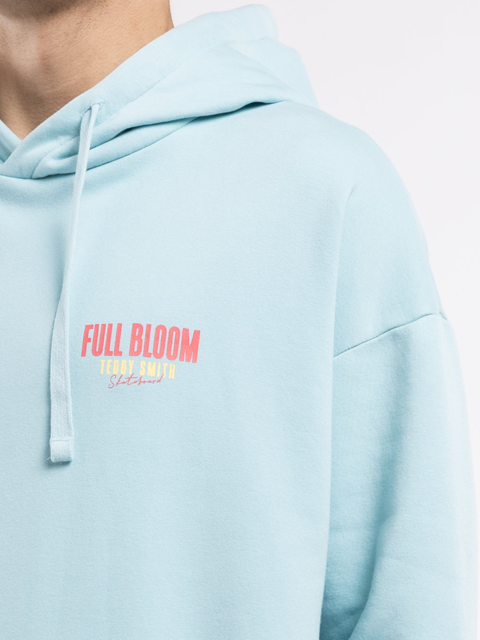 Teddy Smith S-Rima Hoody sweat capuche bleu lagon