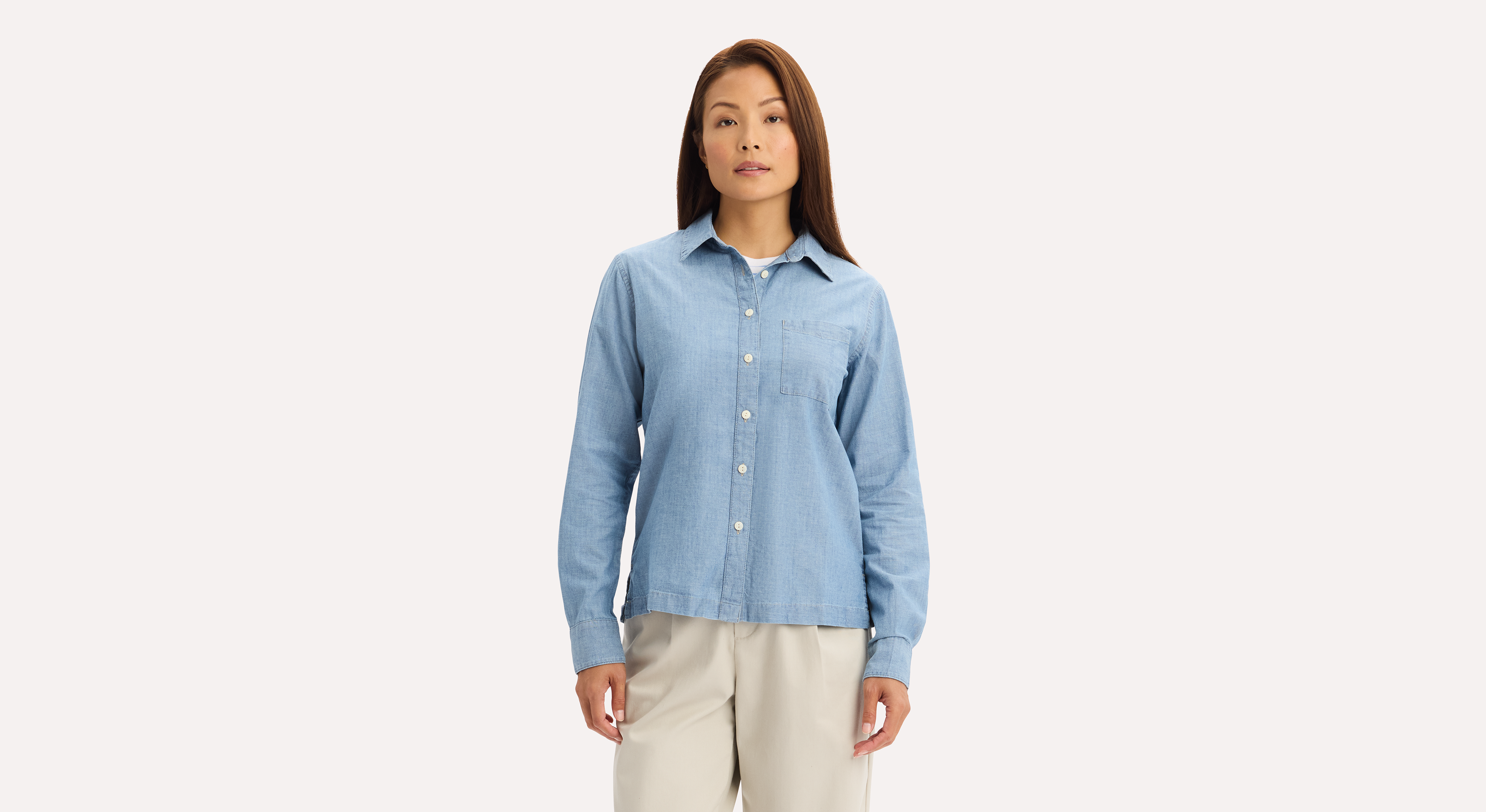 Dockers 1-Pocket Shirt chemise indigo poche poitrine