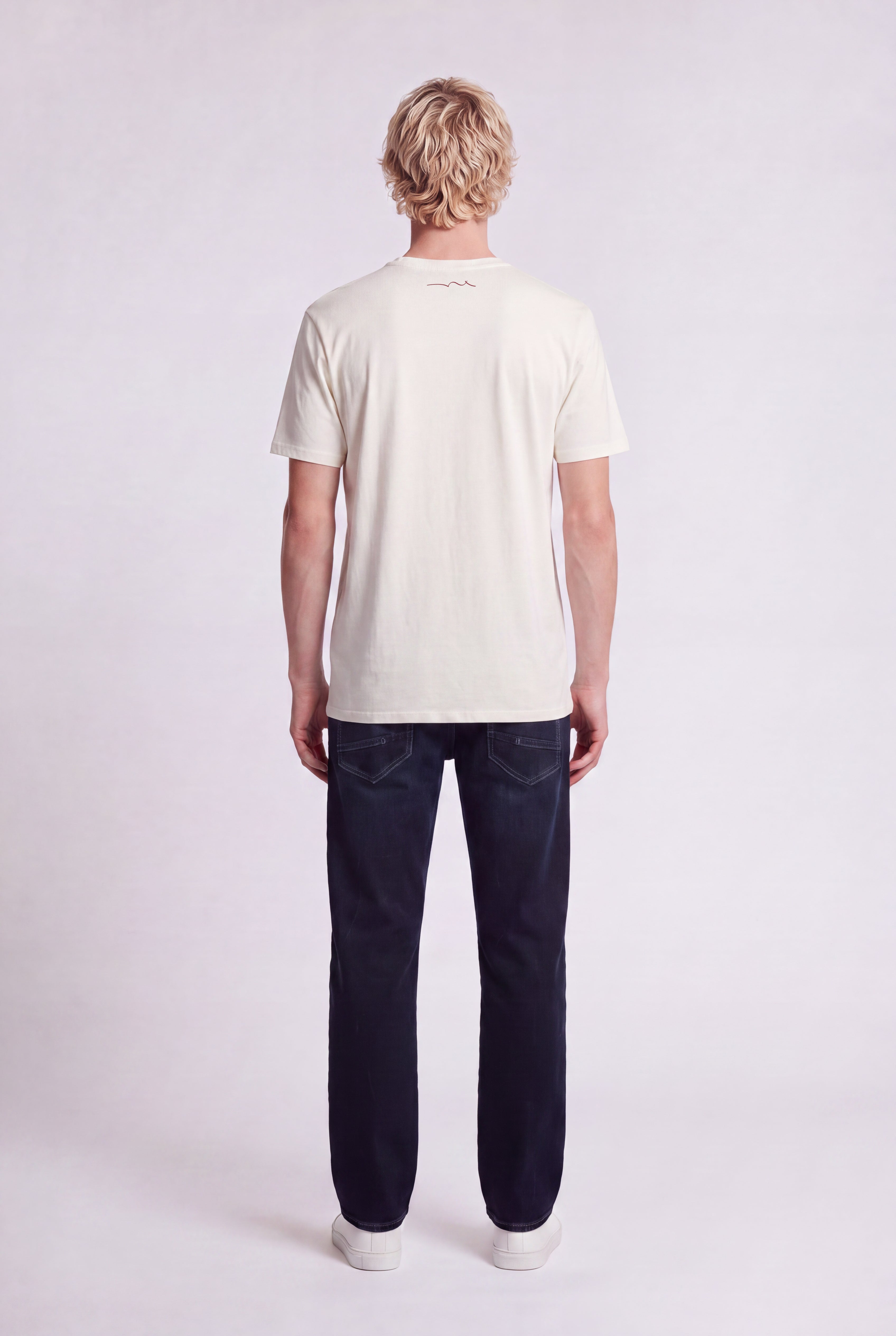 Teddy Smith T-Jim MC t-shirt homme blanc cassé coton