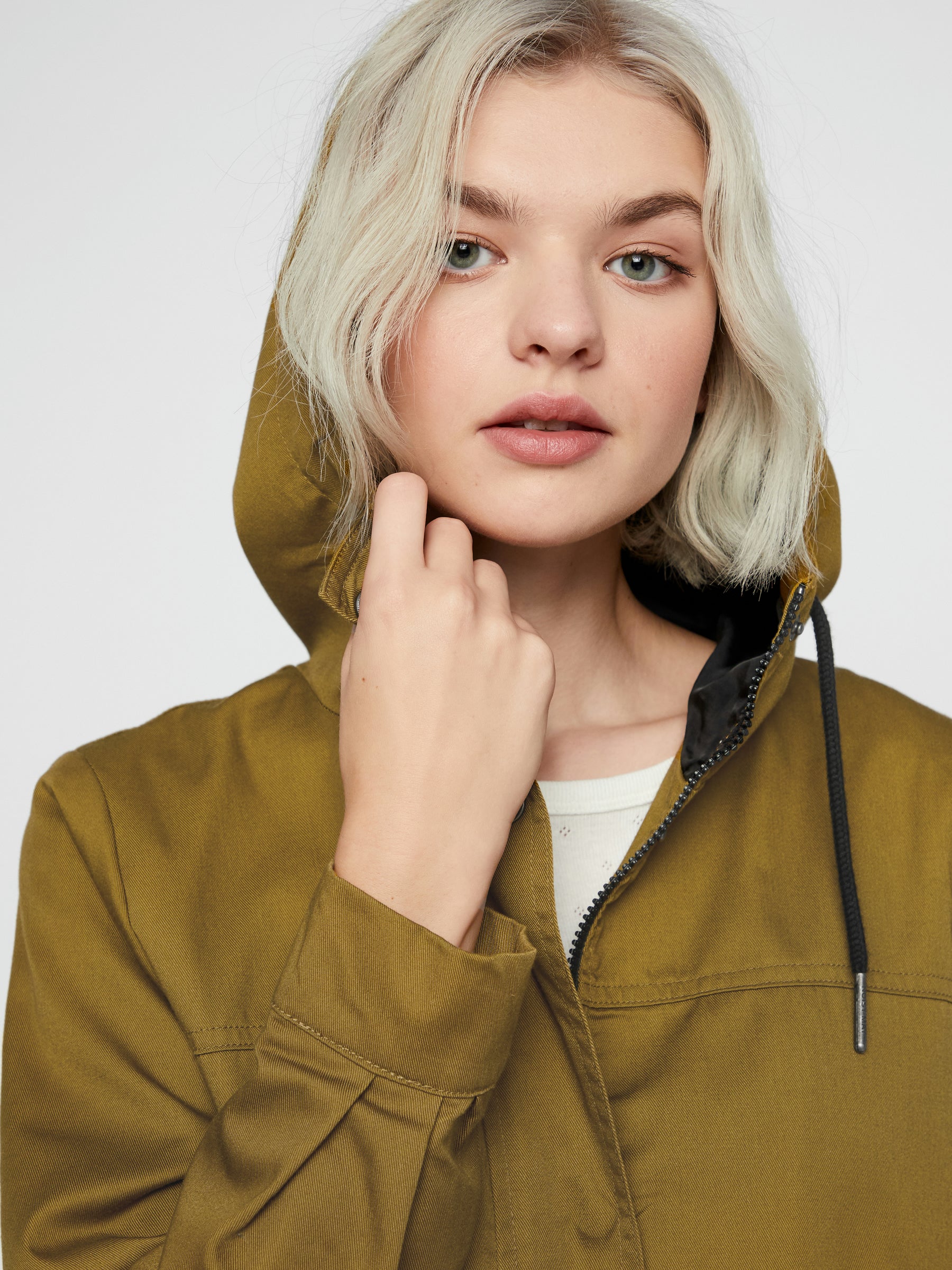 Noisy May veste longue à capuche coton 83 cm