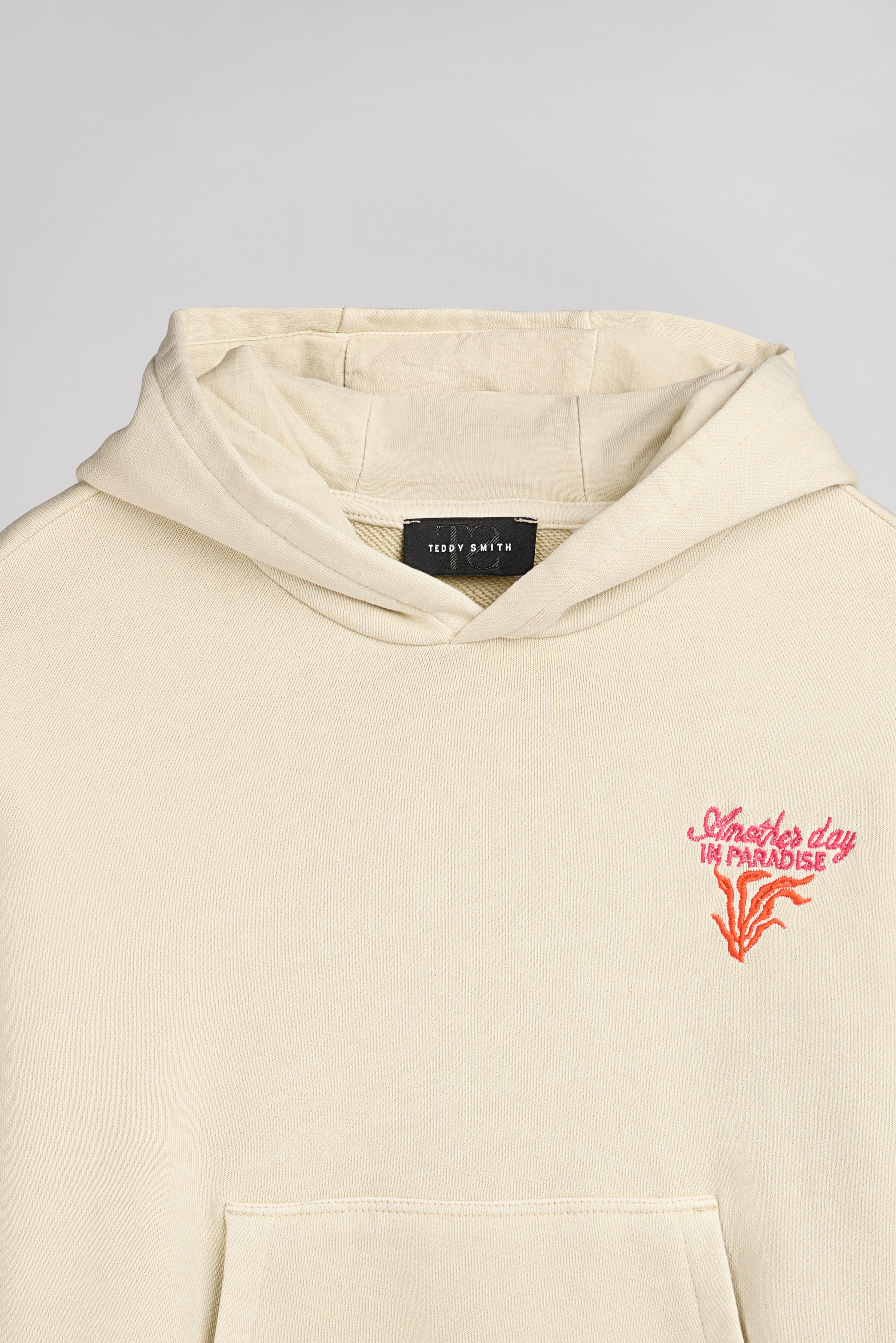 TEDDY SMITH S-WALLOU JR sweat grège fille capuche