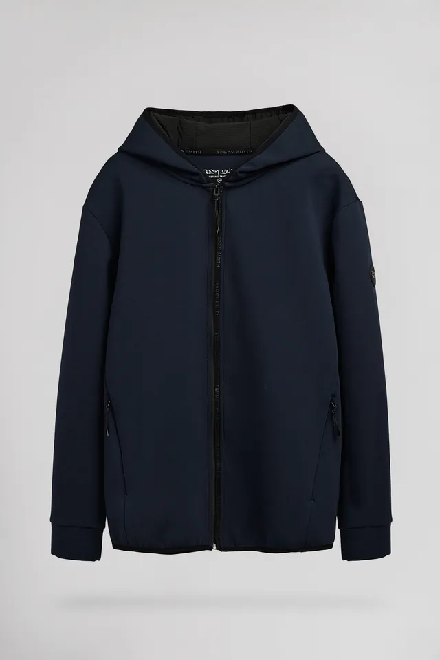Teddy Smith Giclass Neo HZ gilet dark navy capuche