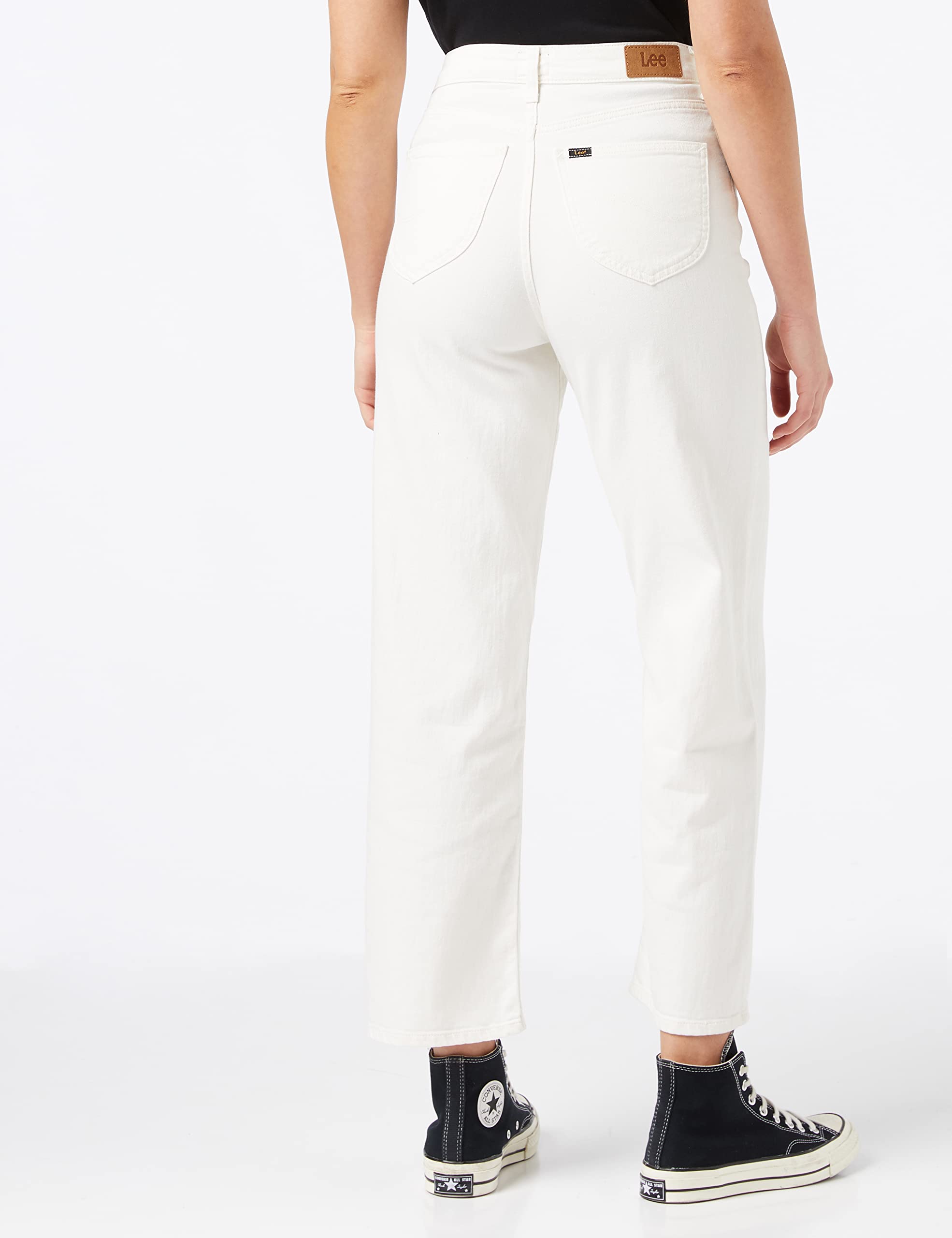 Lee Large Jambe Longue jean femme Blanc 28W 31L
