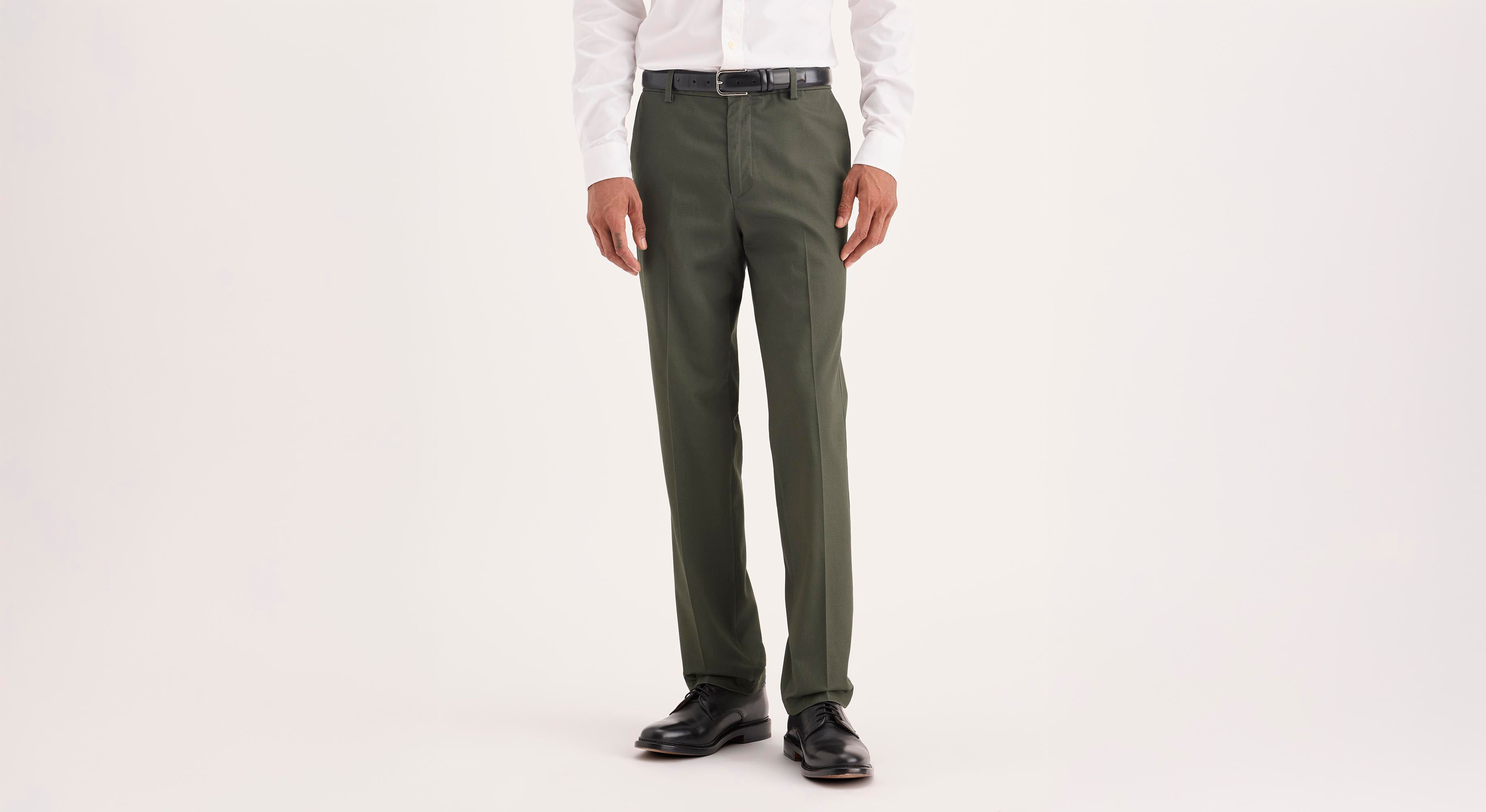 Dockers Signature Iron Free Khaki Slim Homme Vert