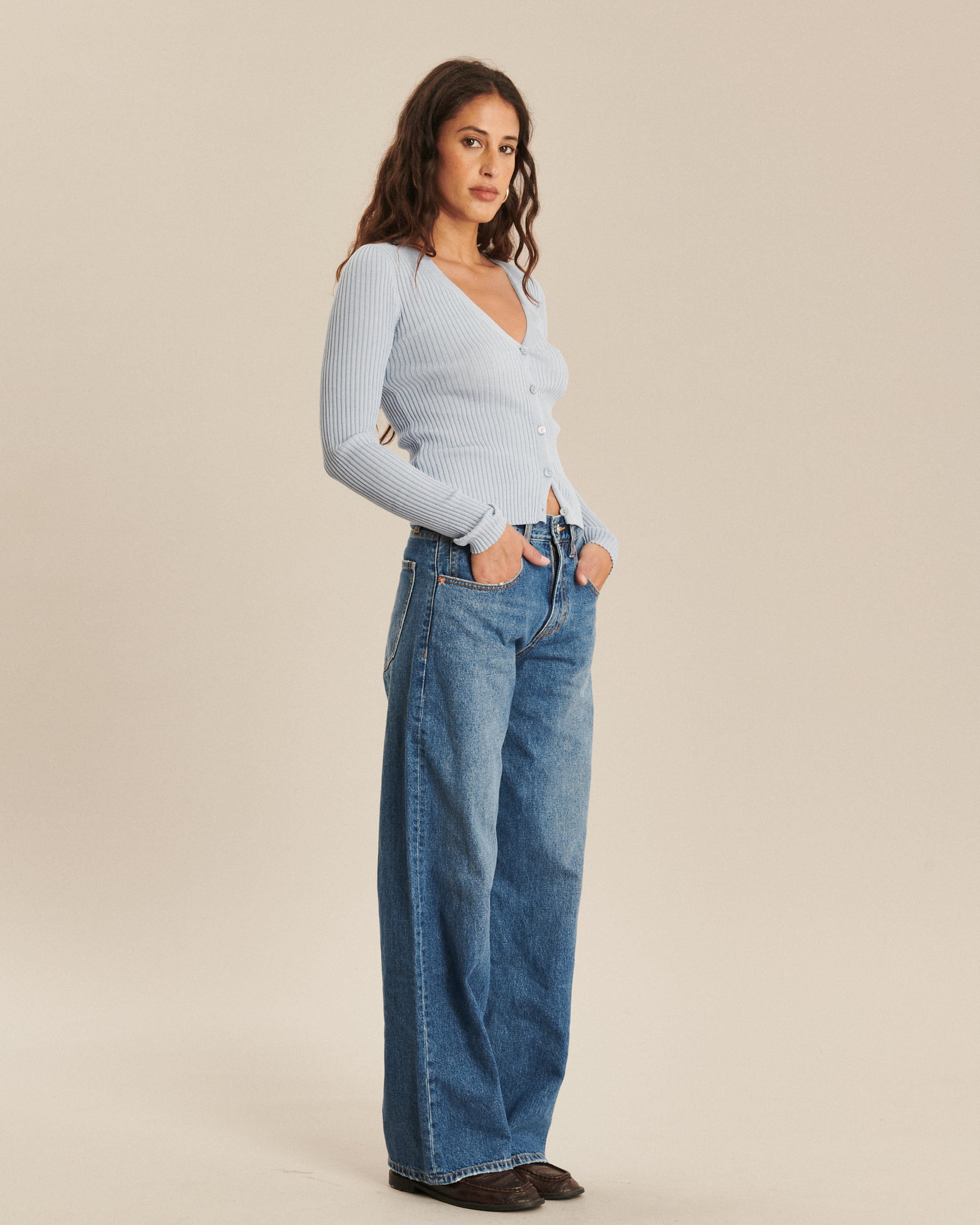 Labdip River Denim Mid Blue IN 32 jean bleu moyen large