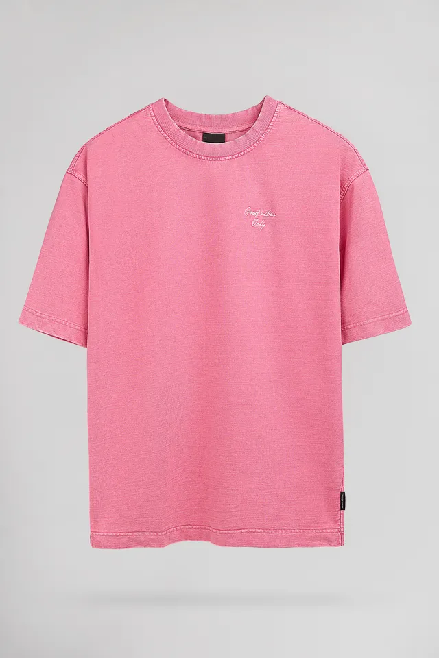 Teddy Smith S-Hawk RC sweat bubble pink homme