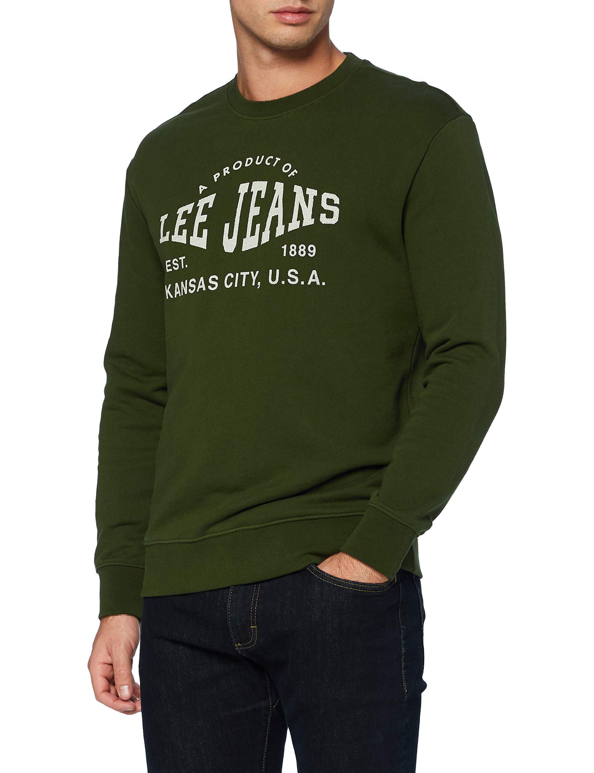 Lee Logo Crew SWS sweat homme col rond coton