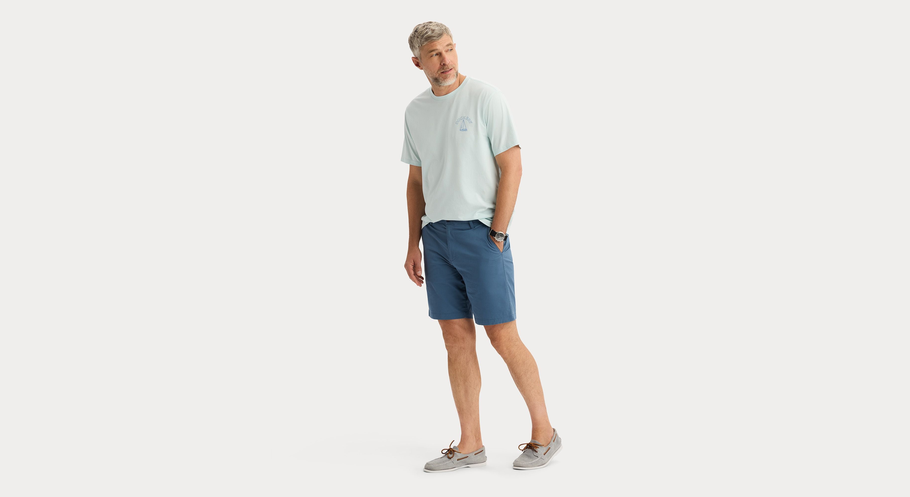 Dockers Ultimate Shorts short homme bleu Bering coupe droite
