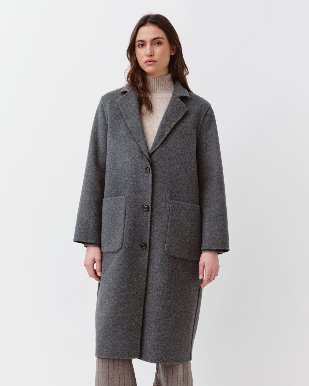 DIEGA Maiko manteau réversible marine gris