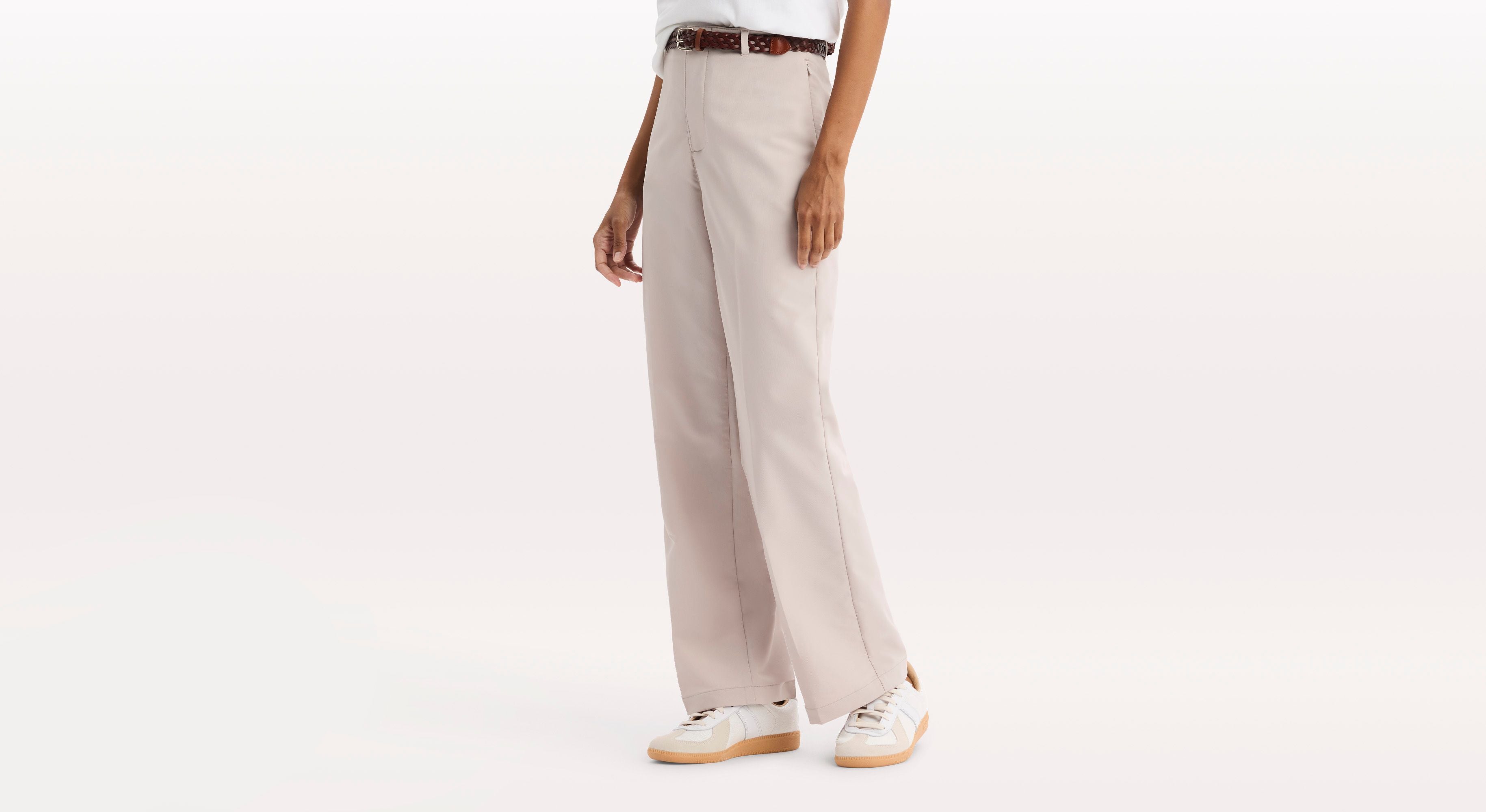 Dockers Go AceFlex pantalon femme rose taille haute
