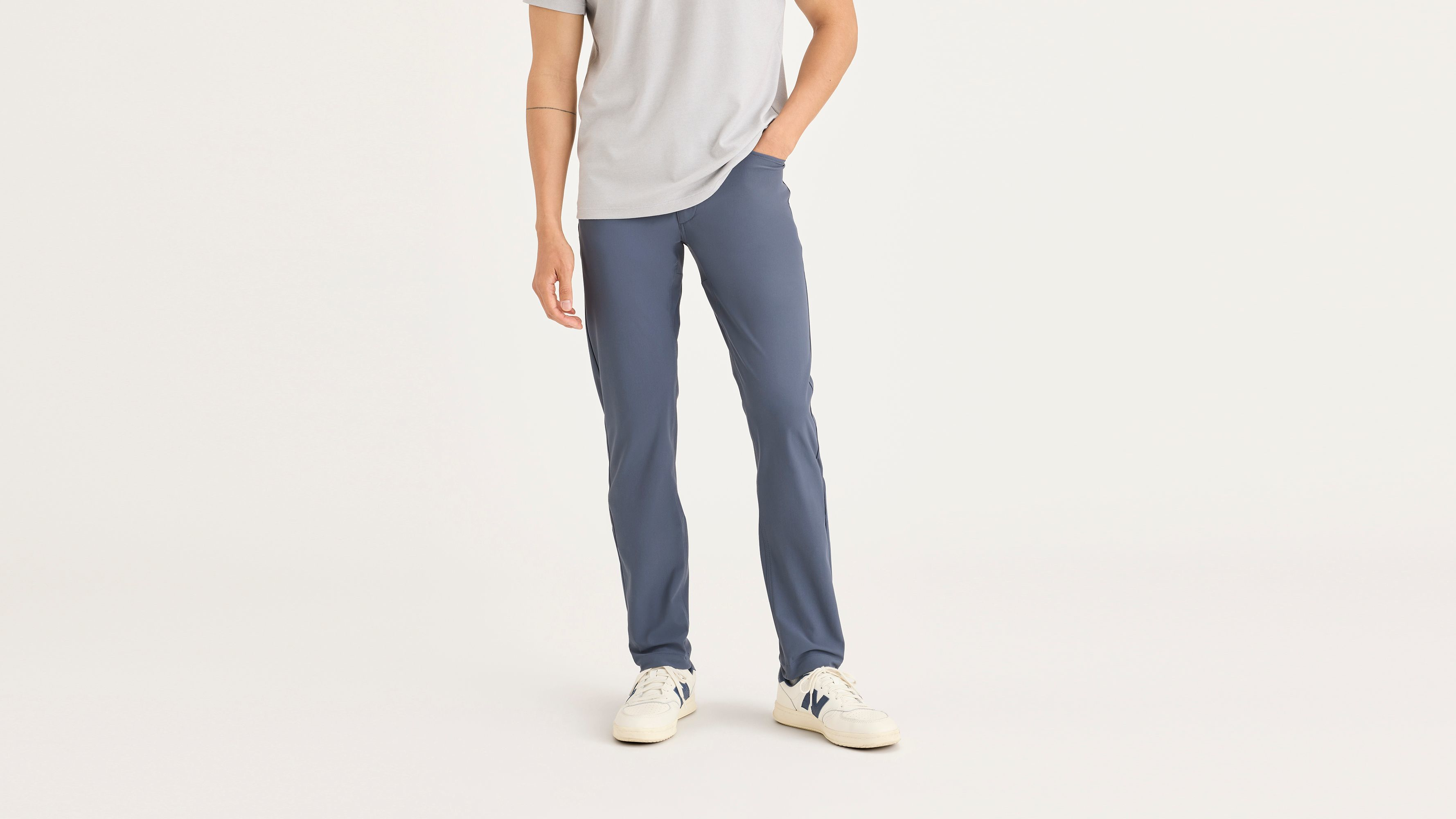 Dockers Go Airweave 5-Pocket chino homme Bleu slim