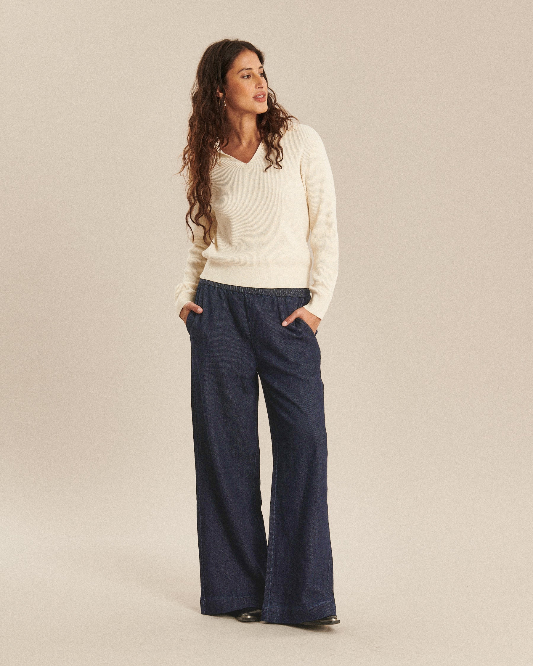 Labdip Nash Denim 3D pantalon large bleu brut coton