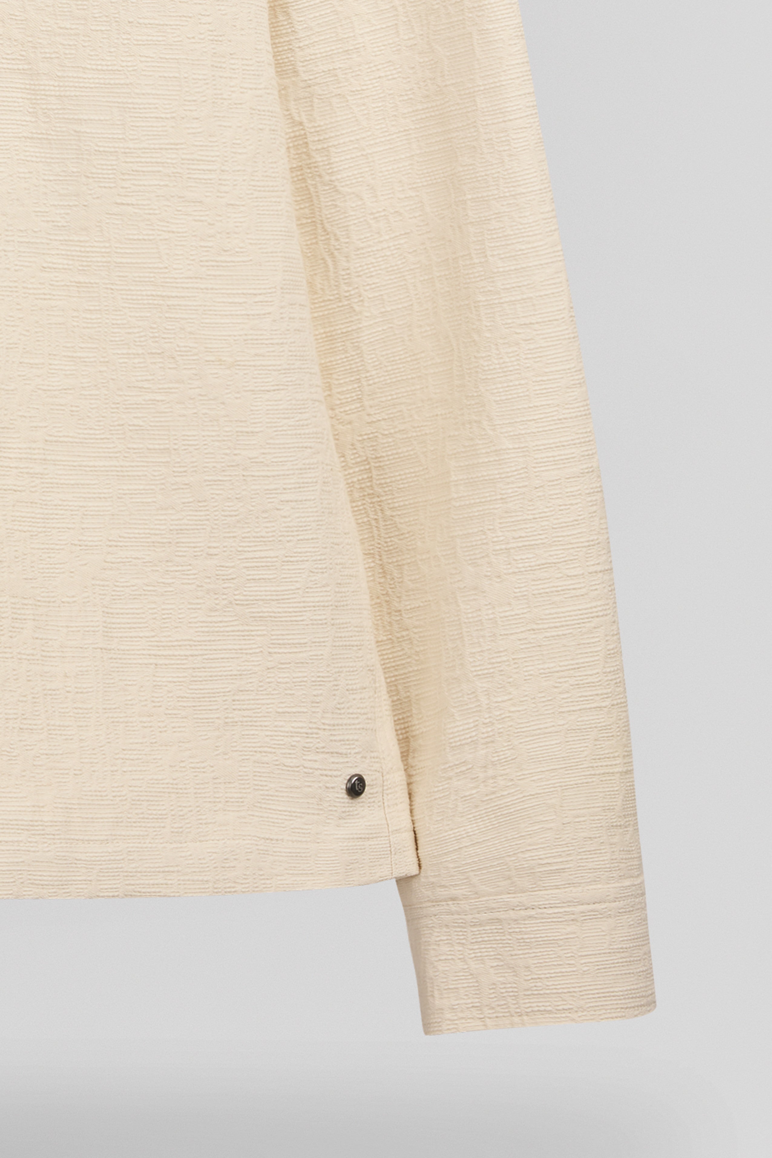 Teddy Smith B-Sambo surchemise droite crème coton homme