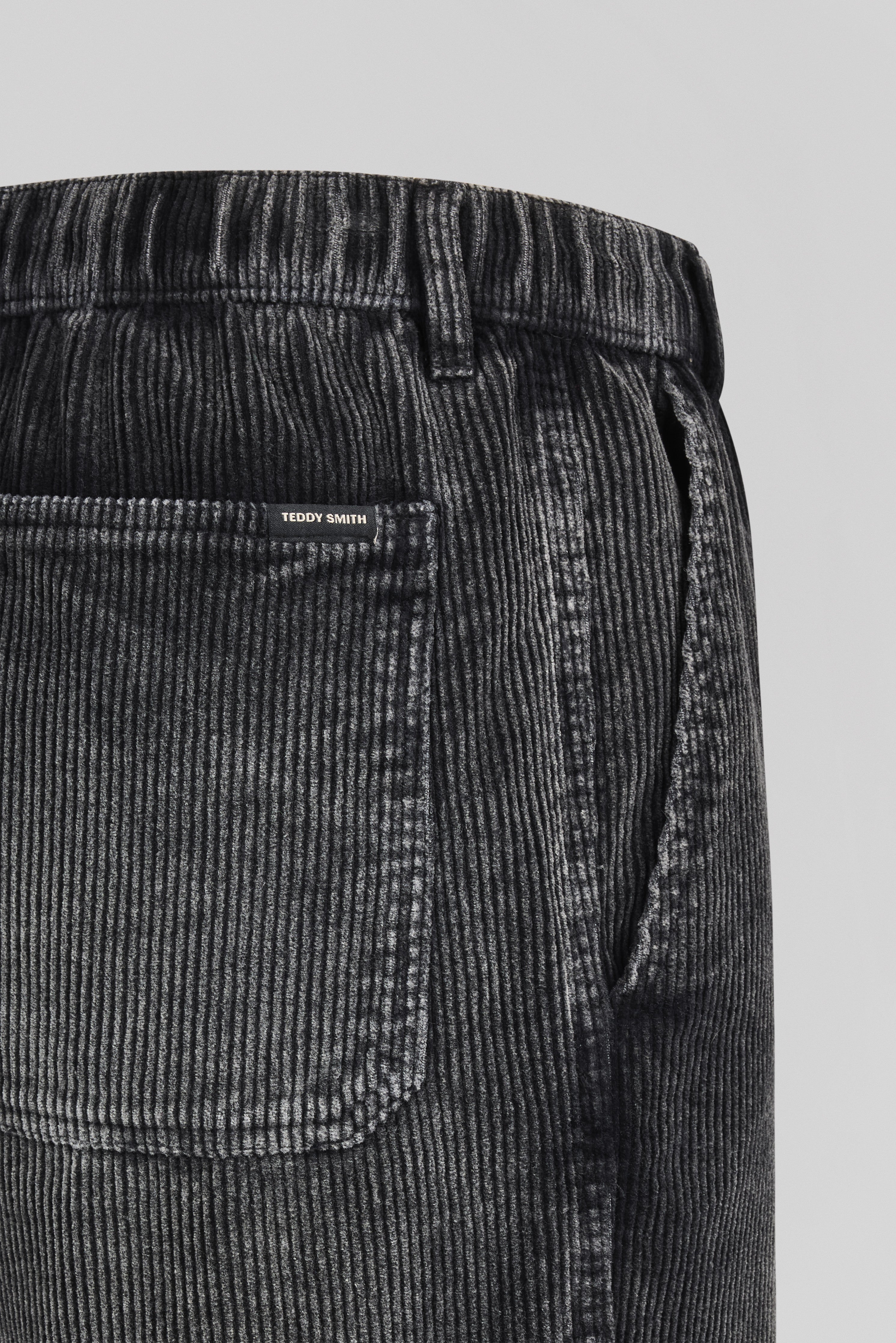 Teddy Smith P-York Velvet pantalon velours noir homme