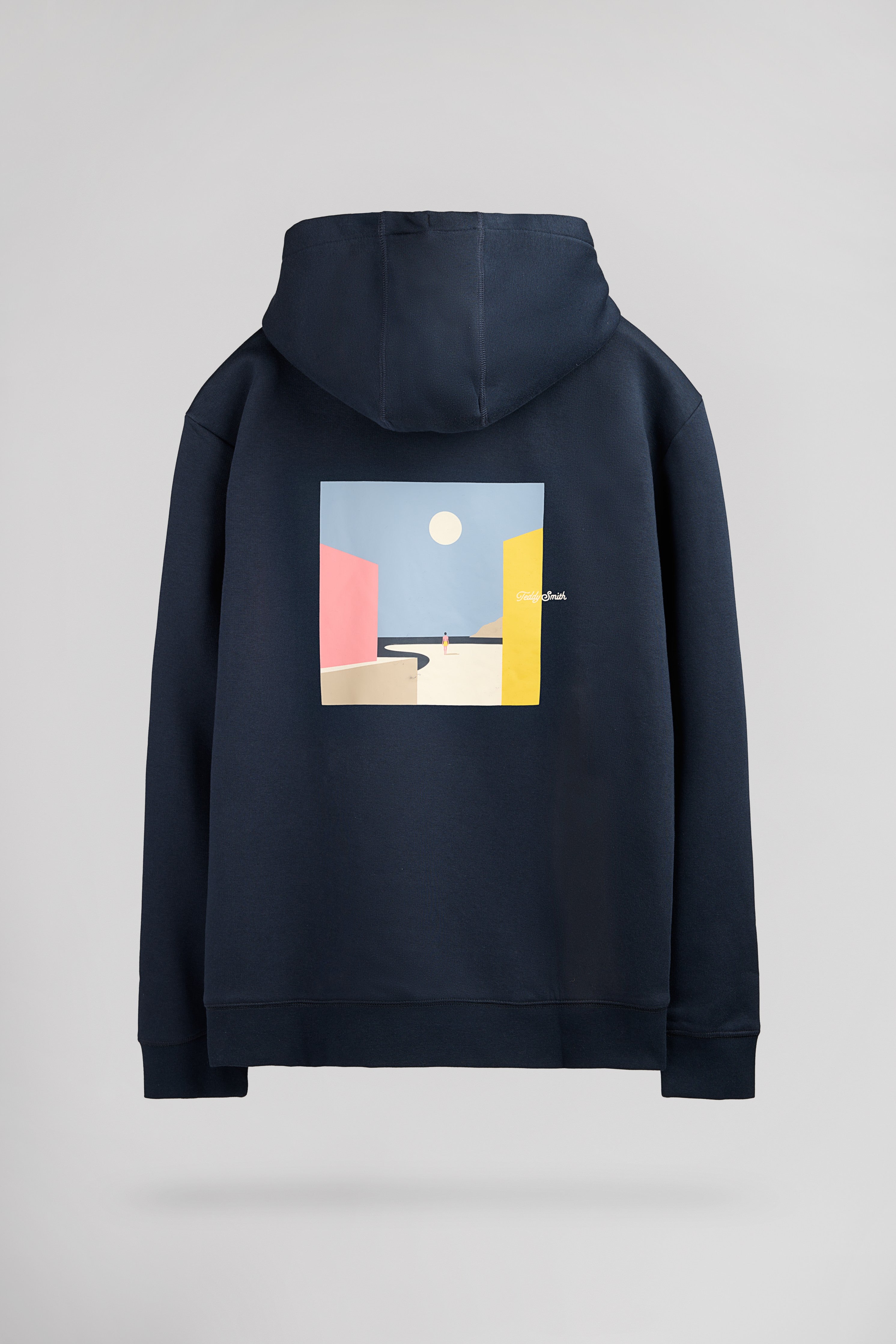 TEDDY SMITH S-MINIMALIST HO sweat navy capuche homme